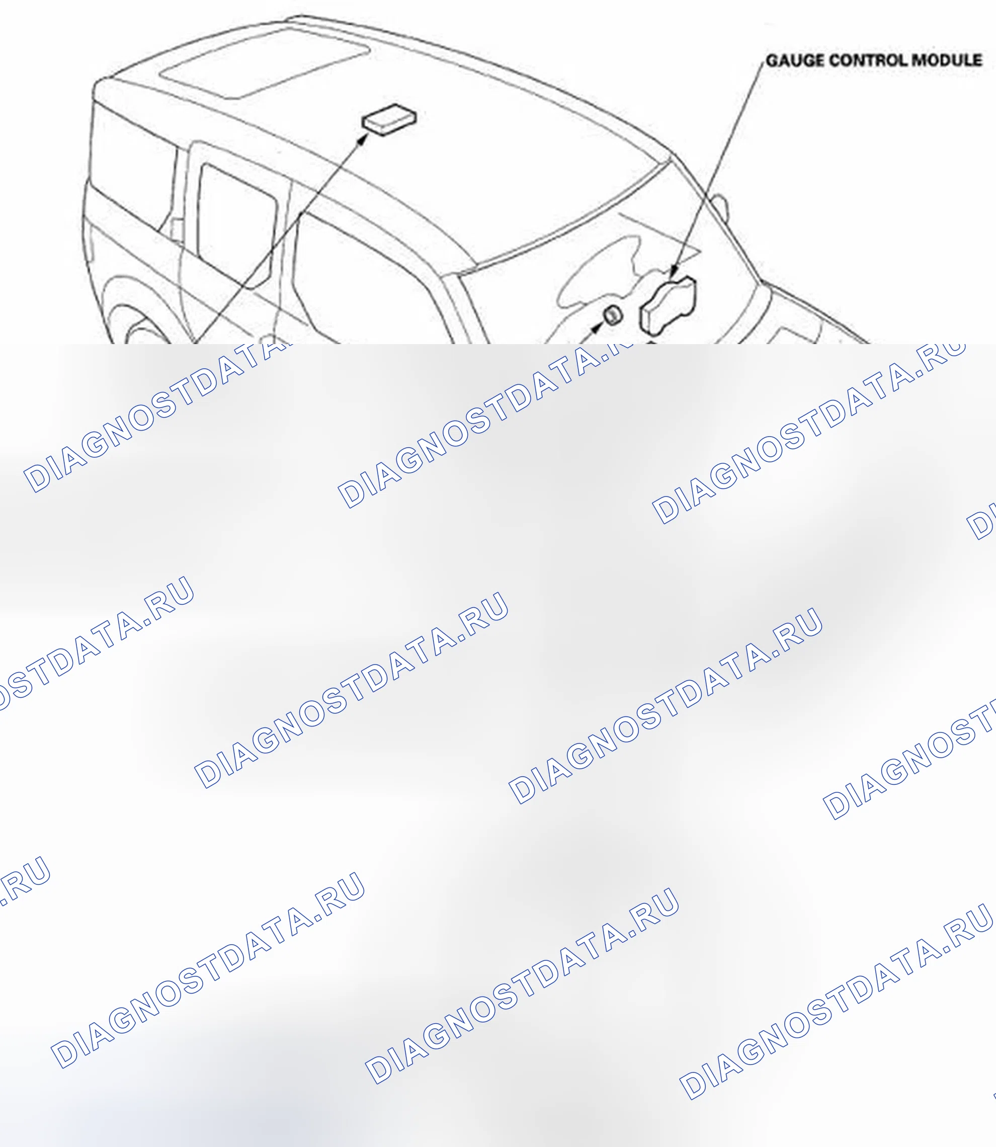 Рис. 1: Указатель расположения компонентов. Honda Element YH2 рестайлинг 2