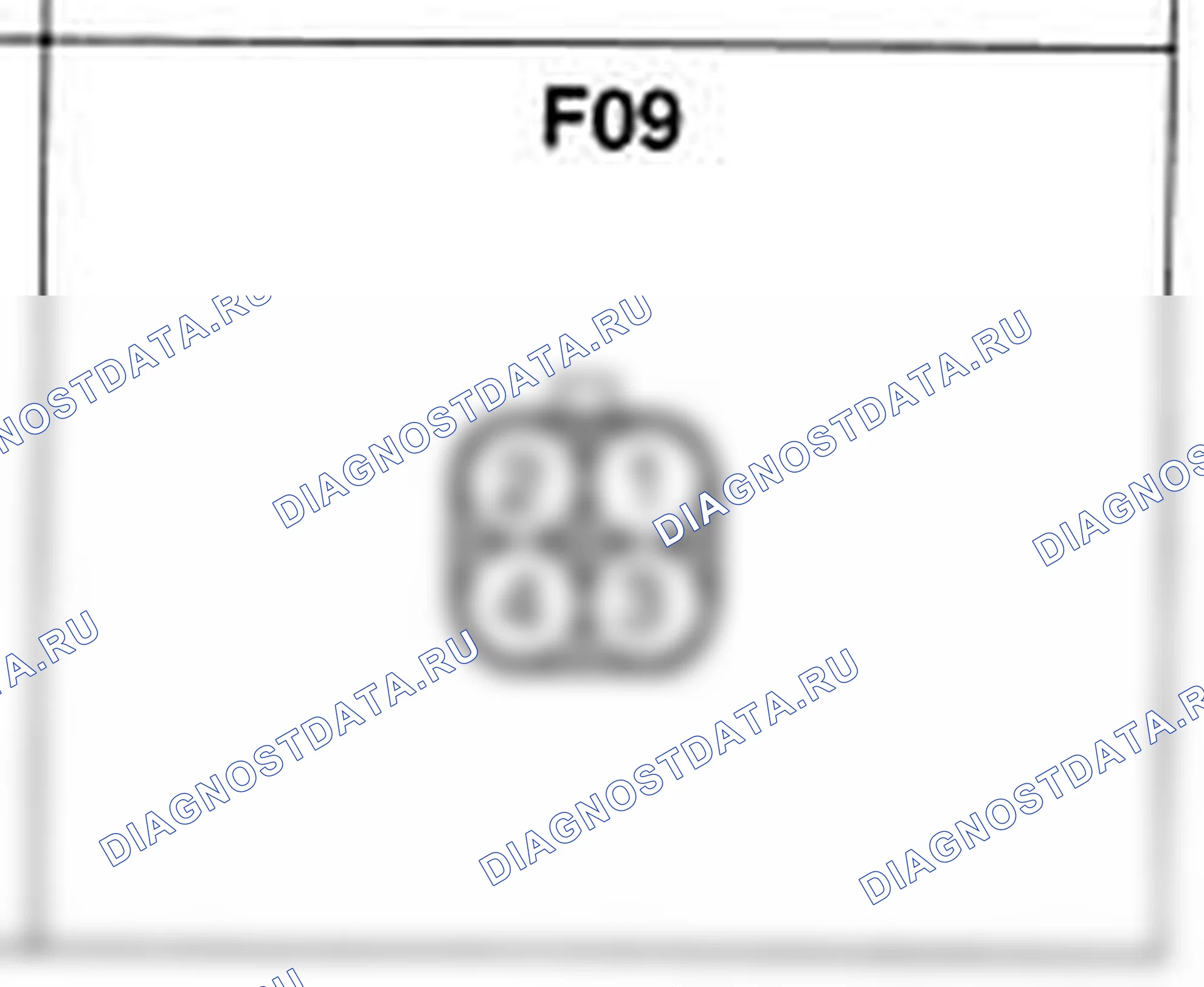 Распиновка разъёма F09 — основного жгута. Hyundai H-1 A1