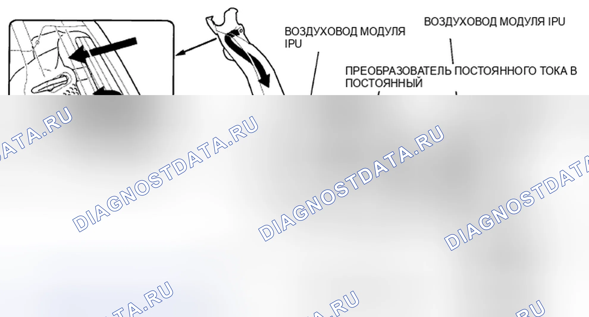Рис. 252: Вентилятор модуля IPU. Honda Insight ZE2 рестайлинг