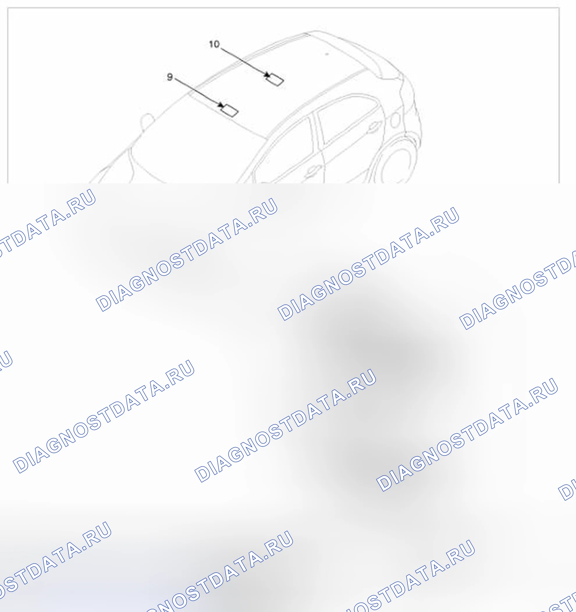 Рис. 1: Расположение компонентов (1). BMW 6 серия F06/F13/F12