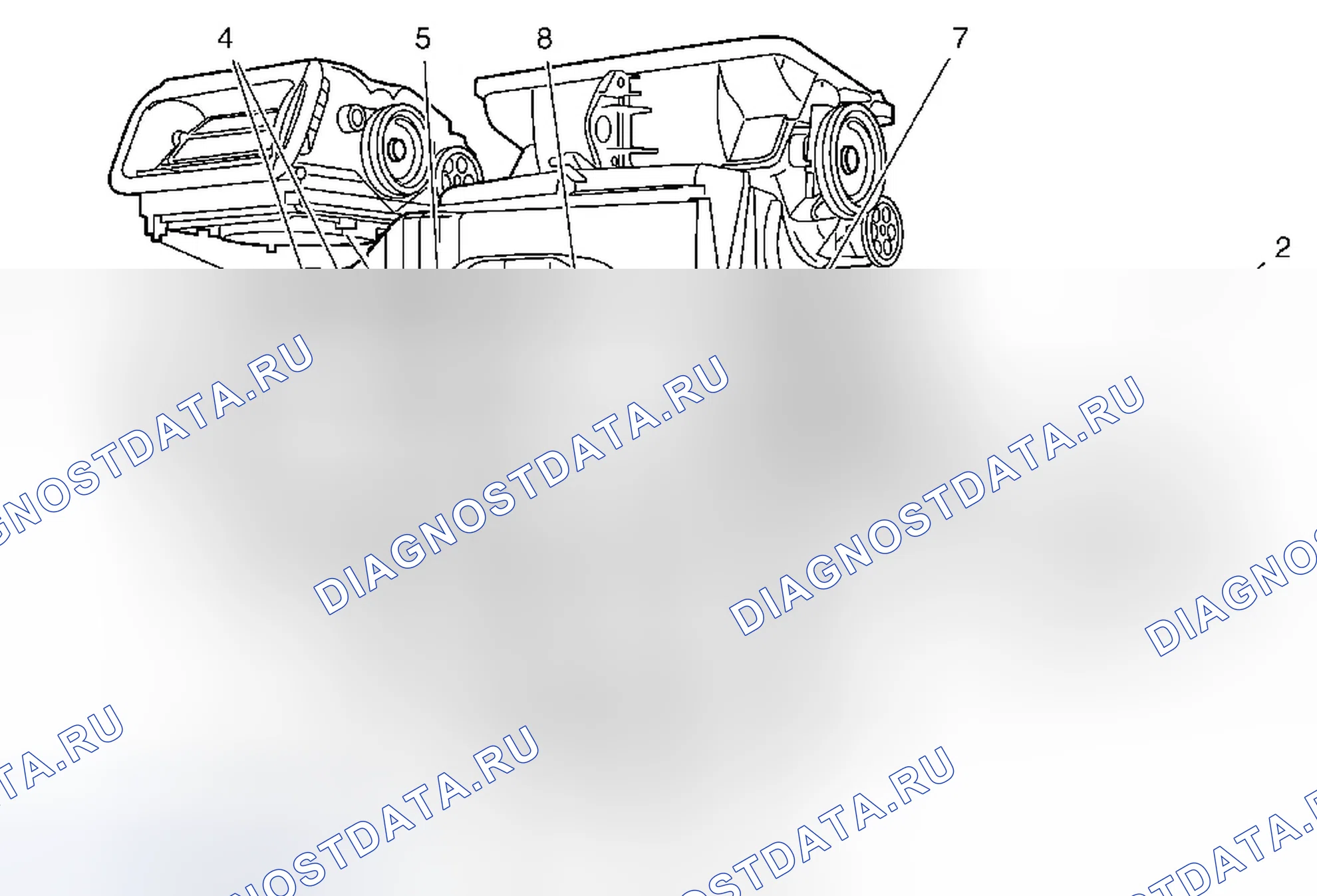 Рис. 11: Замена испарителя системы кондиционирования воздуха. Cadillac SRX II