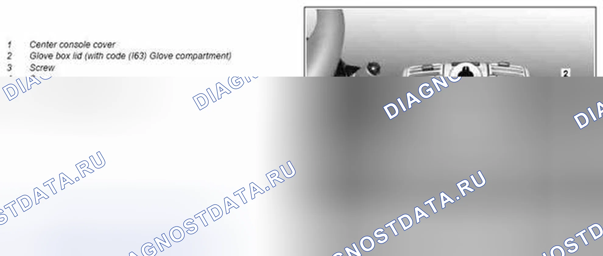 Рис. 124: Снять / установить крышку на центральную консоль - AR68.20-P-xtegx1 2350MCF. Kia Soul I