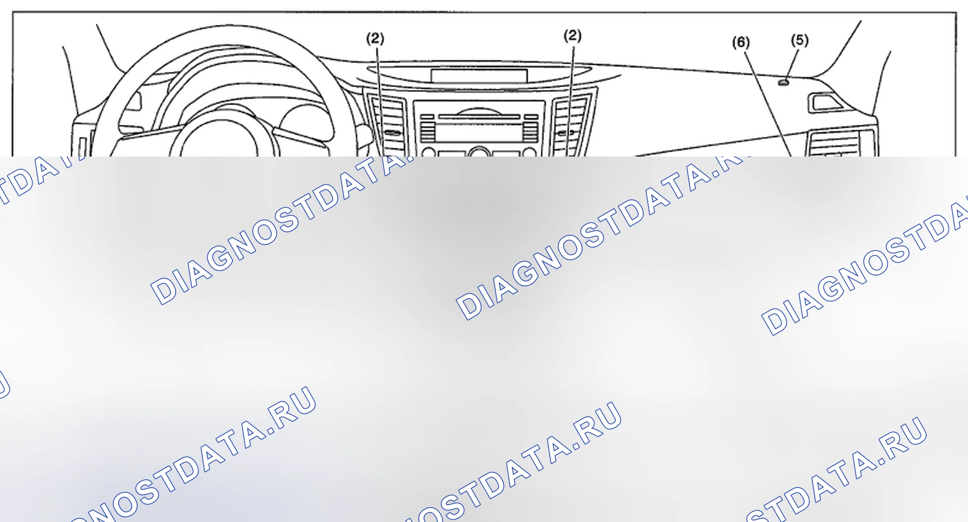 Рис. 21: ПАССАЖИРСКИЙ САЛОН. Subaru Outback BR