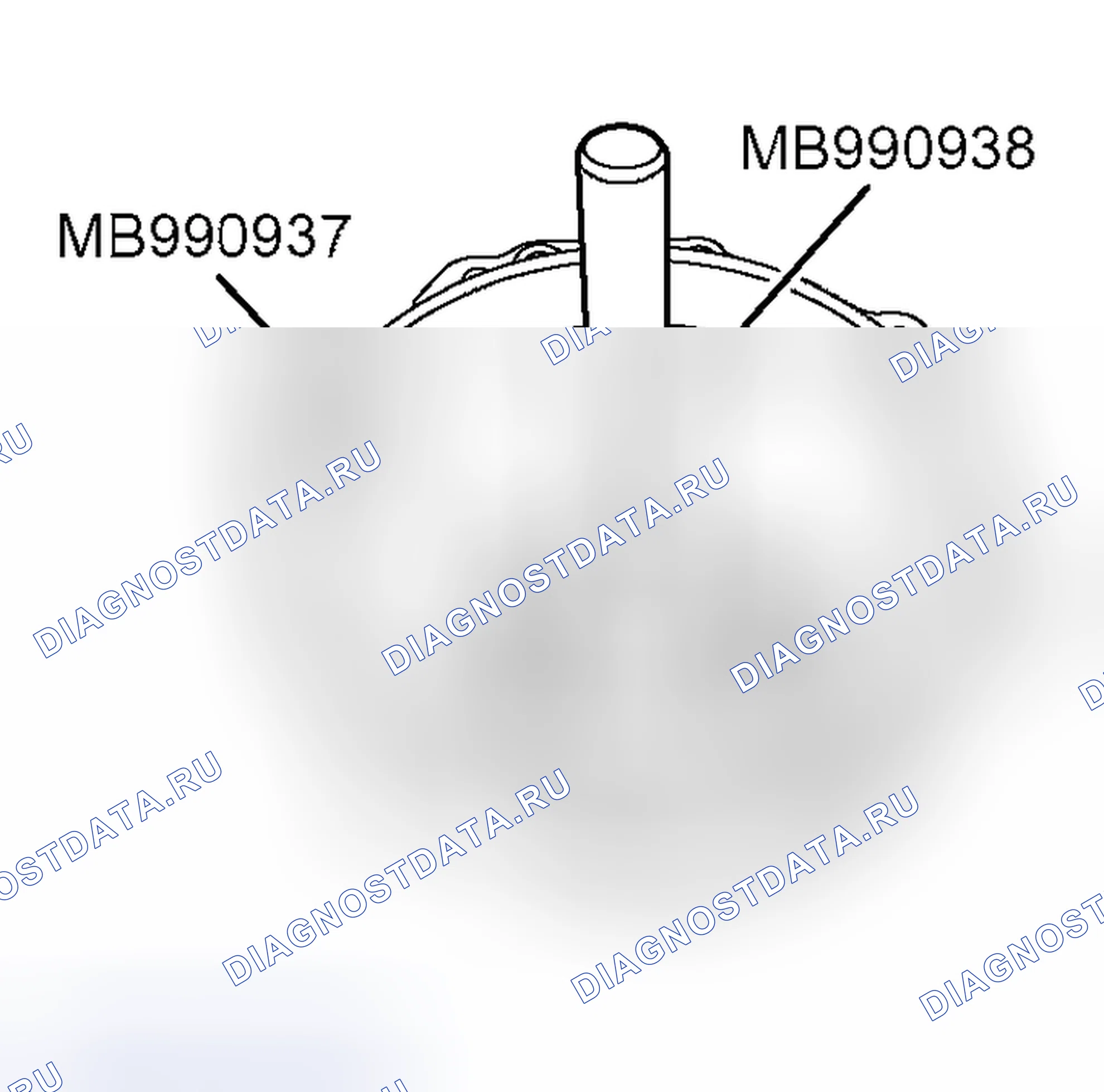 Рис. 102: > > B < < МОНТАЖ МАСЛЯНОГО УПЛОТНЕНИЯ. Mitsubishi Outlander I