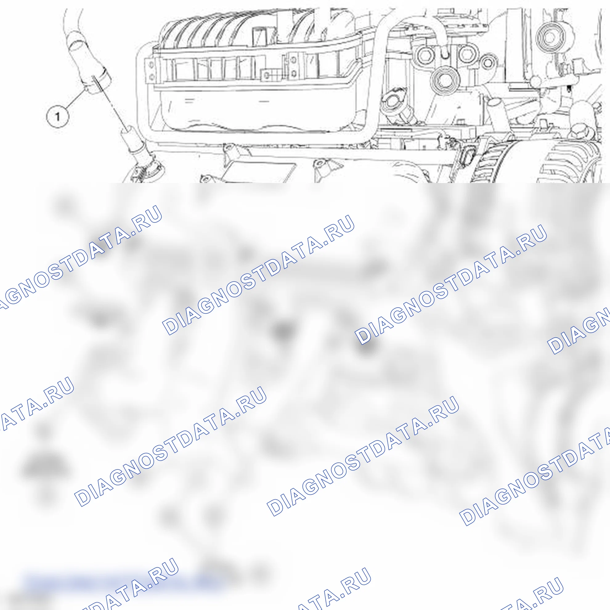 Рис. 278: Крышка клапана - правая. Lincoln Mark LT I