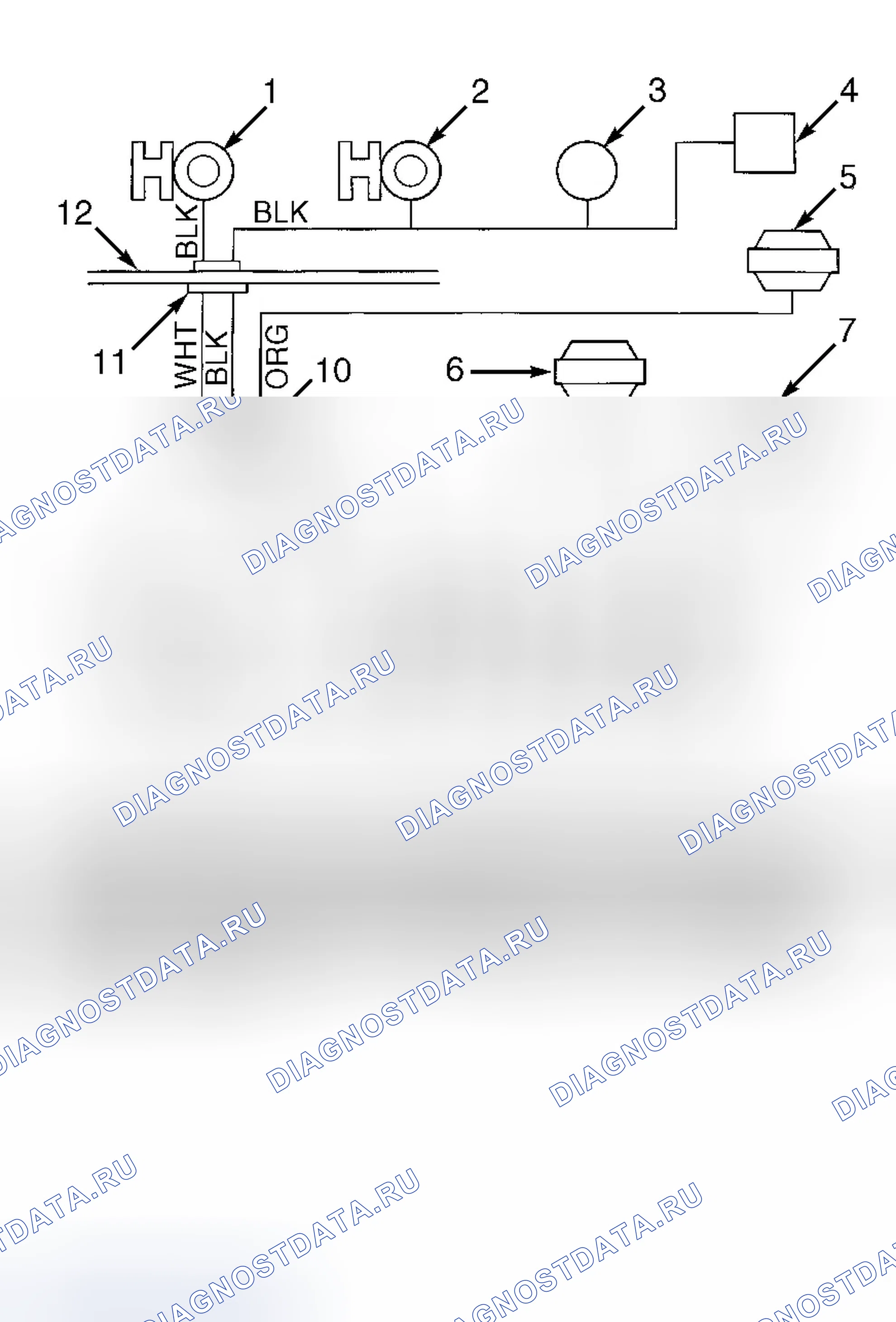 Рис. 1: СХЕМА ВАКУУМНЫХ ШЛАНГОВ. GMC Safari II