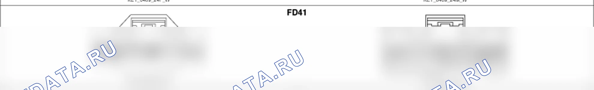 Распиновка разъёма FD41 — harness connectors. Hyundai Genesis BH