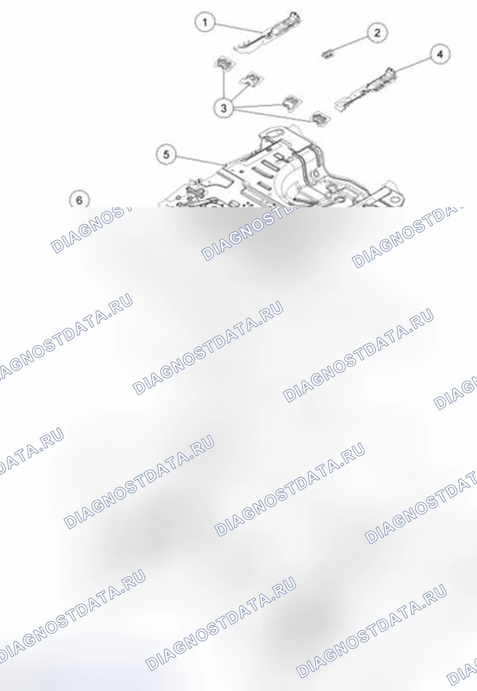 Рис. 33: Днище кузова - Задний пол. Ford Fiesta Mk6