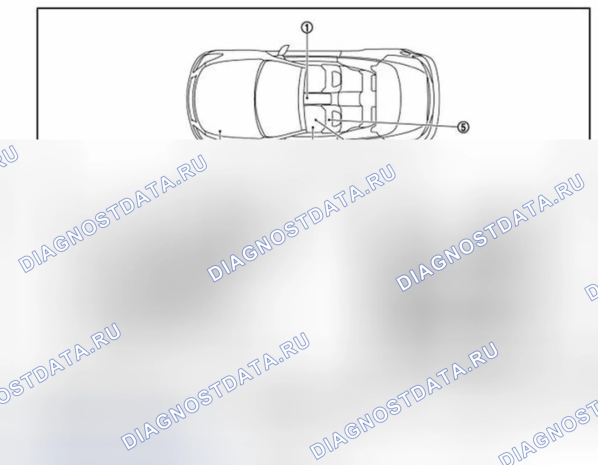 Рис. 94: Расположение компонентов. Infiniti Q60 I