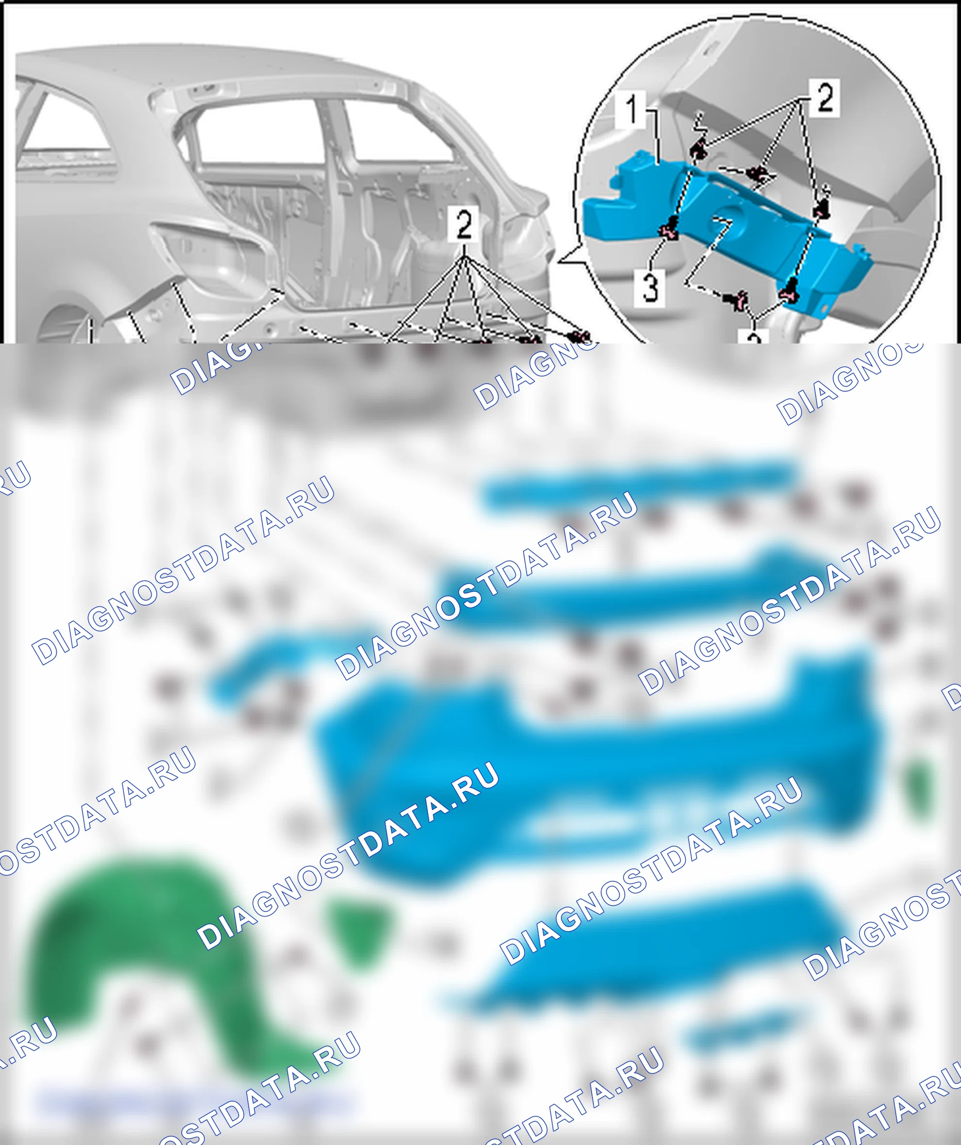 Крышка заднего бампера. SEAT Ibiza IV