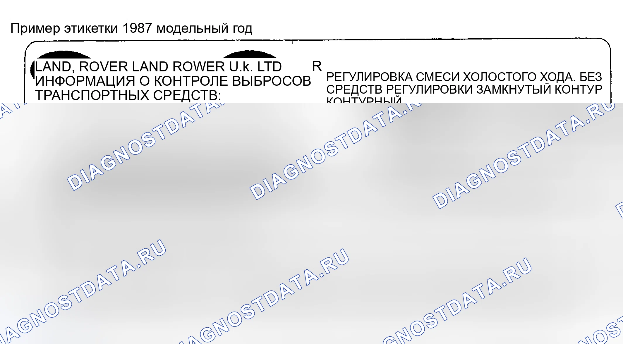 Рис. 10: 1987 модельный год. Land Rover Range Rover I
