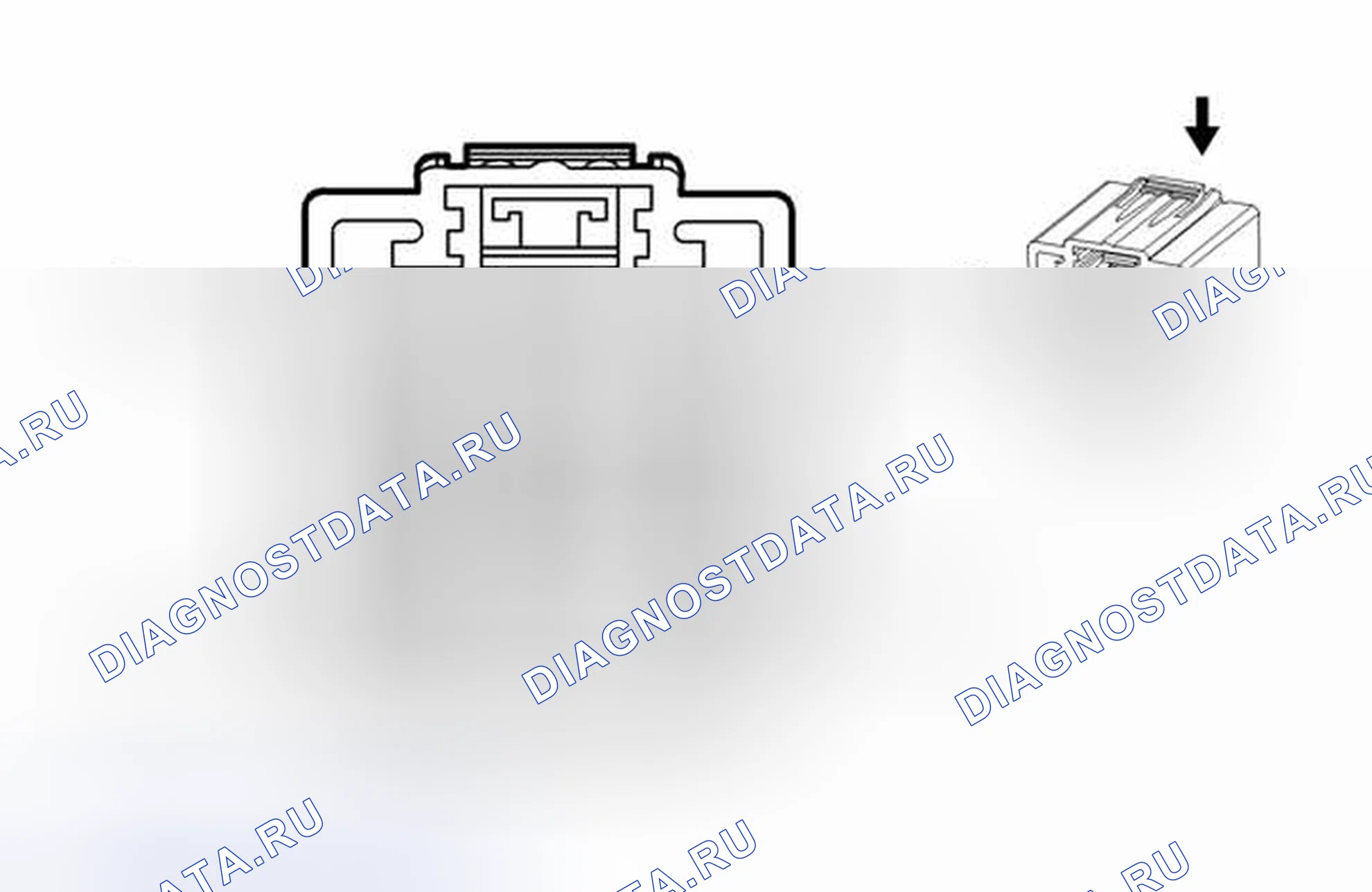 Рис. 271: Вид с торца оконного двигателя M74D - привод (AXG). Chevrolet Cruze I рестайлинг