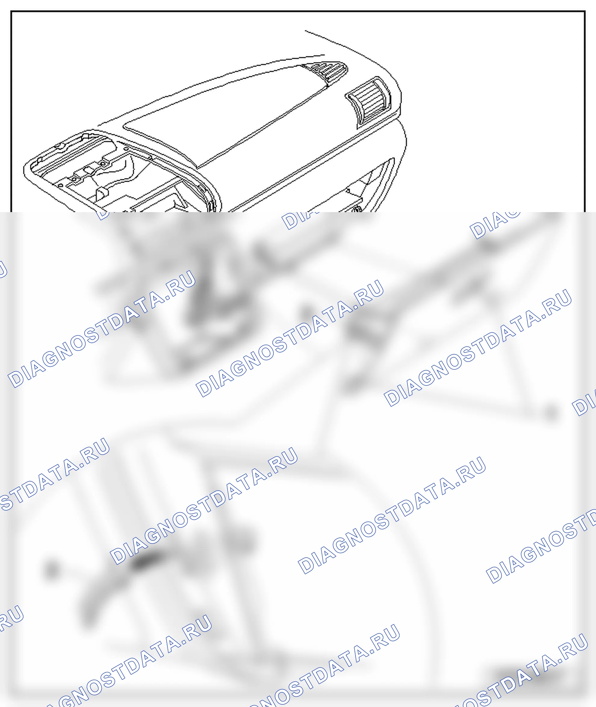 Приборная панель (общий ремонт кузова, внутренняя часть) (см. 2). SEAT Alhambra I
