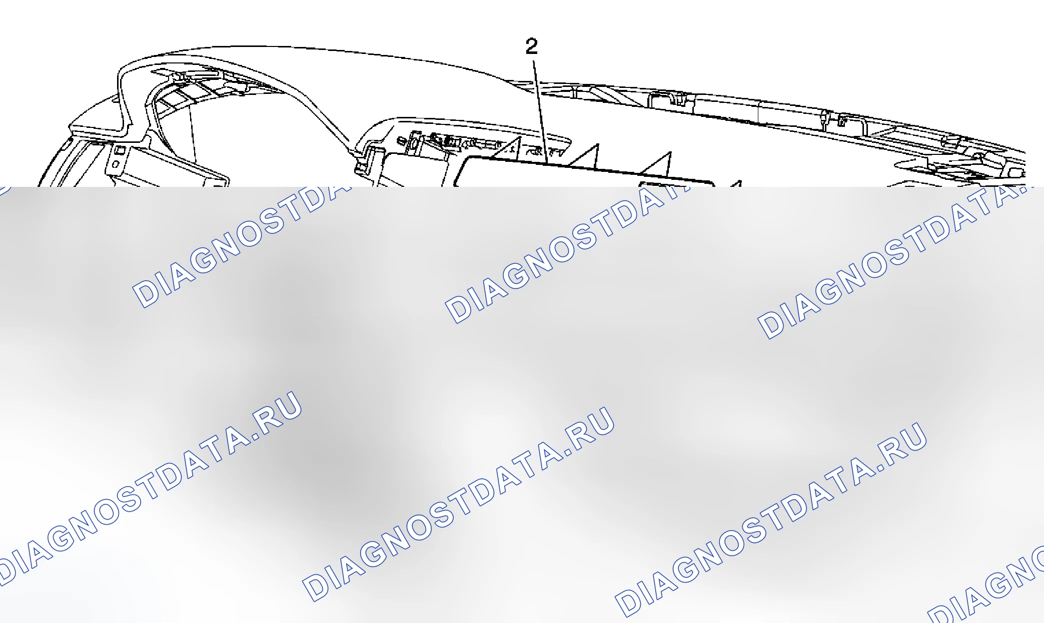 Рис. 1: Замена эмблемы приборной панели. Cadillac STS I рестайлинг