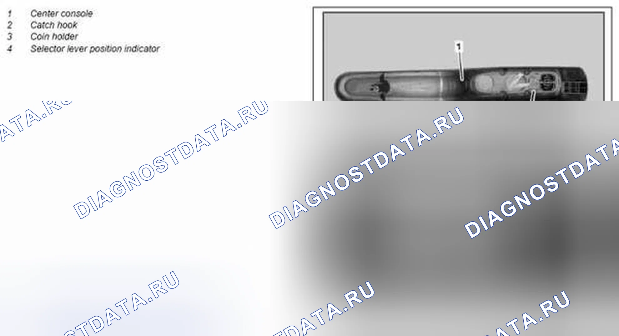 Рис. 31: Демонтировать / установить сигнализатор положения рычага селектора - AR26,60-P-0650MCU. Kia Soul I