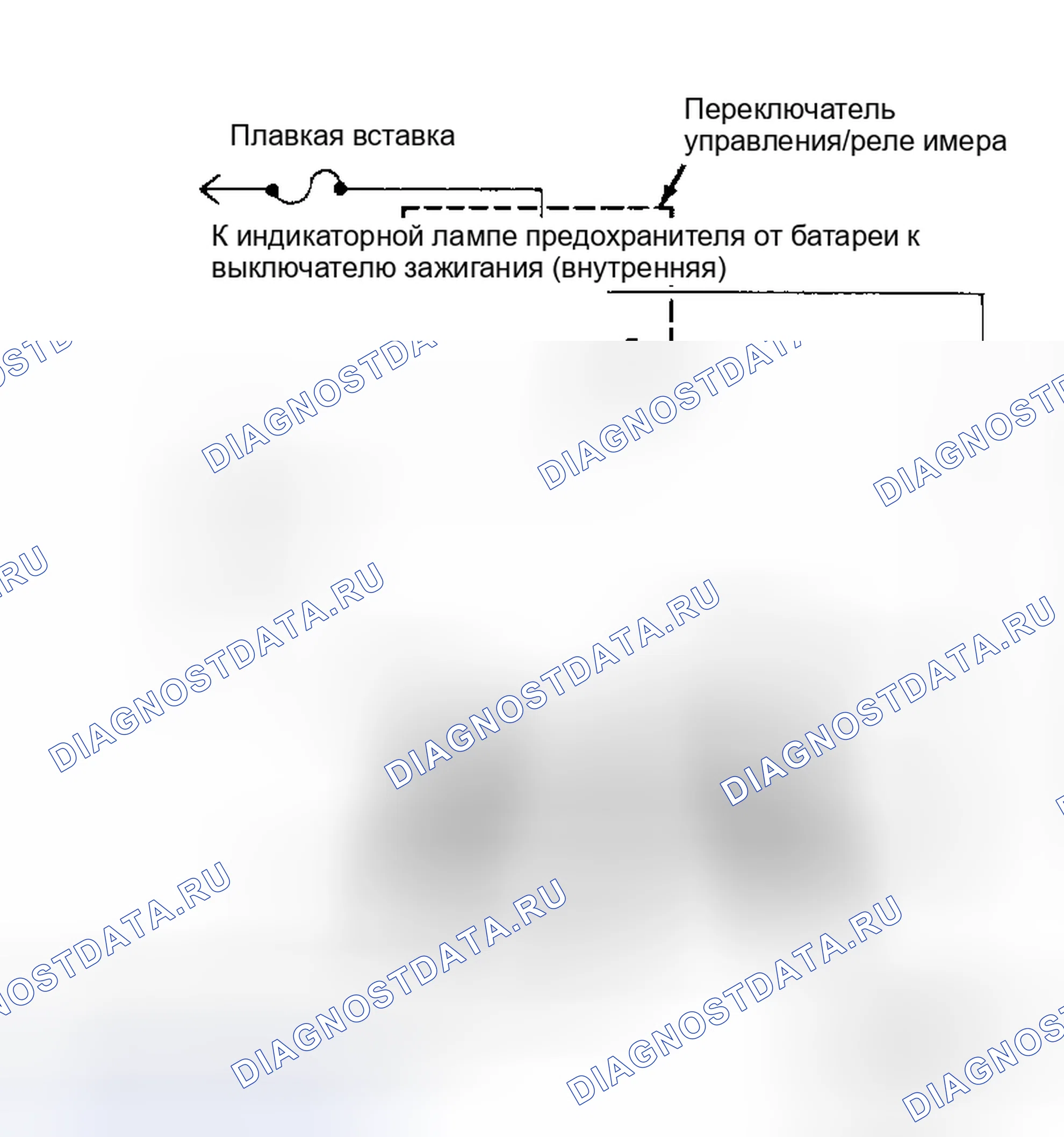 Рис. 2: Схема проводки заднего окна с подогревом Показаны модели с приводом на задние колеса. Модели привода передних колес шлифуют с противоположной стороны решетки.. Plymouth Caravelle I