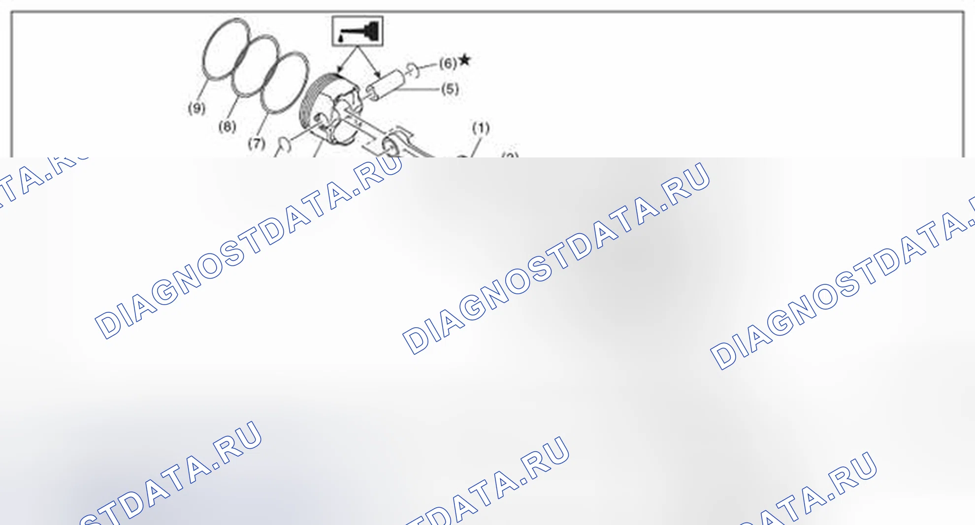 Рис. 1115: ПОРШЕНЬ И ШАТУН. Subaru Impreza WRX GE рестайлинг