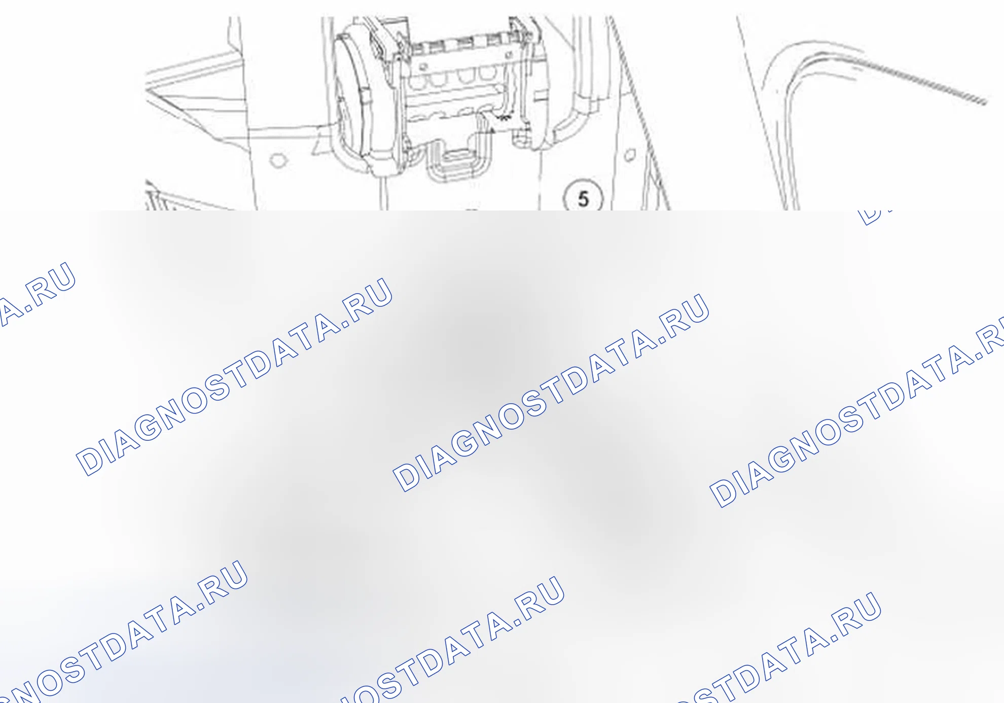 Рис. 28: Цилиндр замка крышки багажного отделения - кабриолет. Ford Mustang V рестайлинг 2