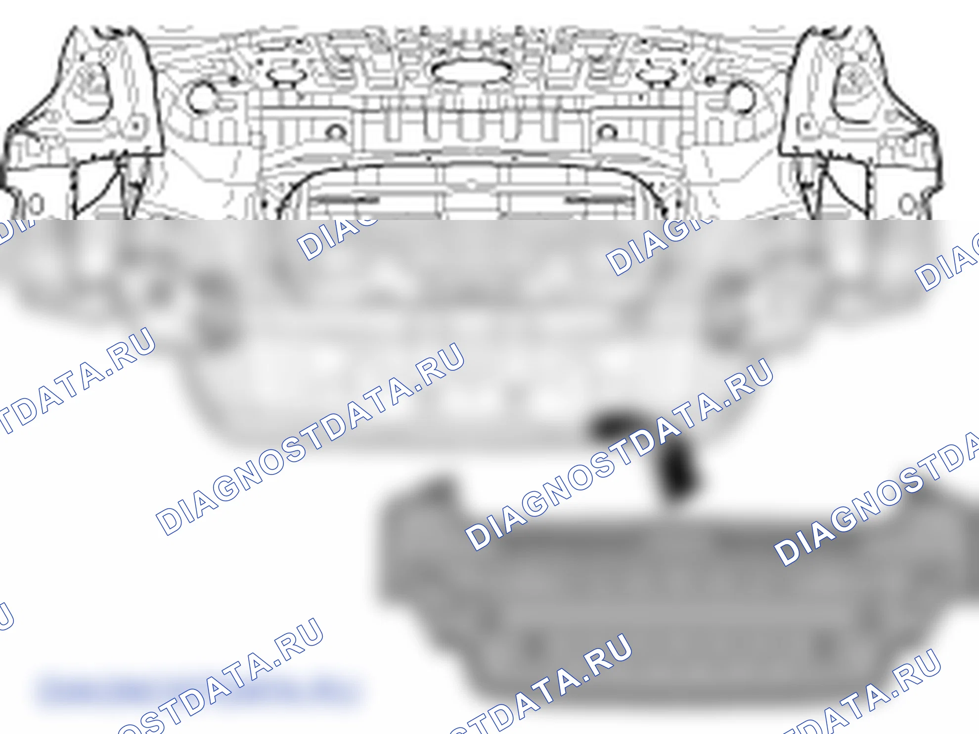 Снятие задней панели и заднего пола боковой элемент. Hyundai Genesis BH