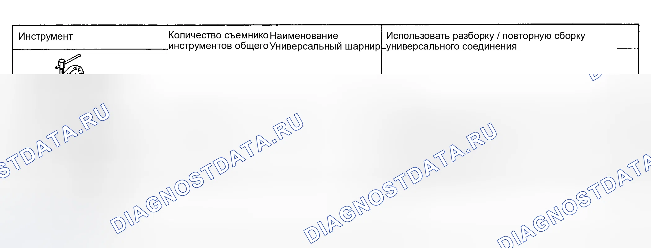 Рис. 1: СПЕЦИАЛЬНЫЕ ИНСТРУМЕНТЫ. Mitsubishi Galant VI