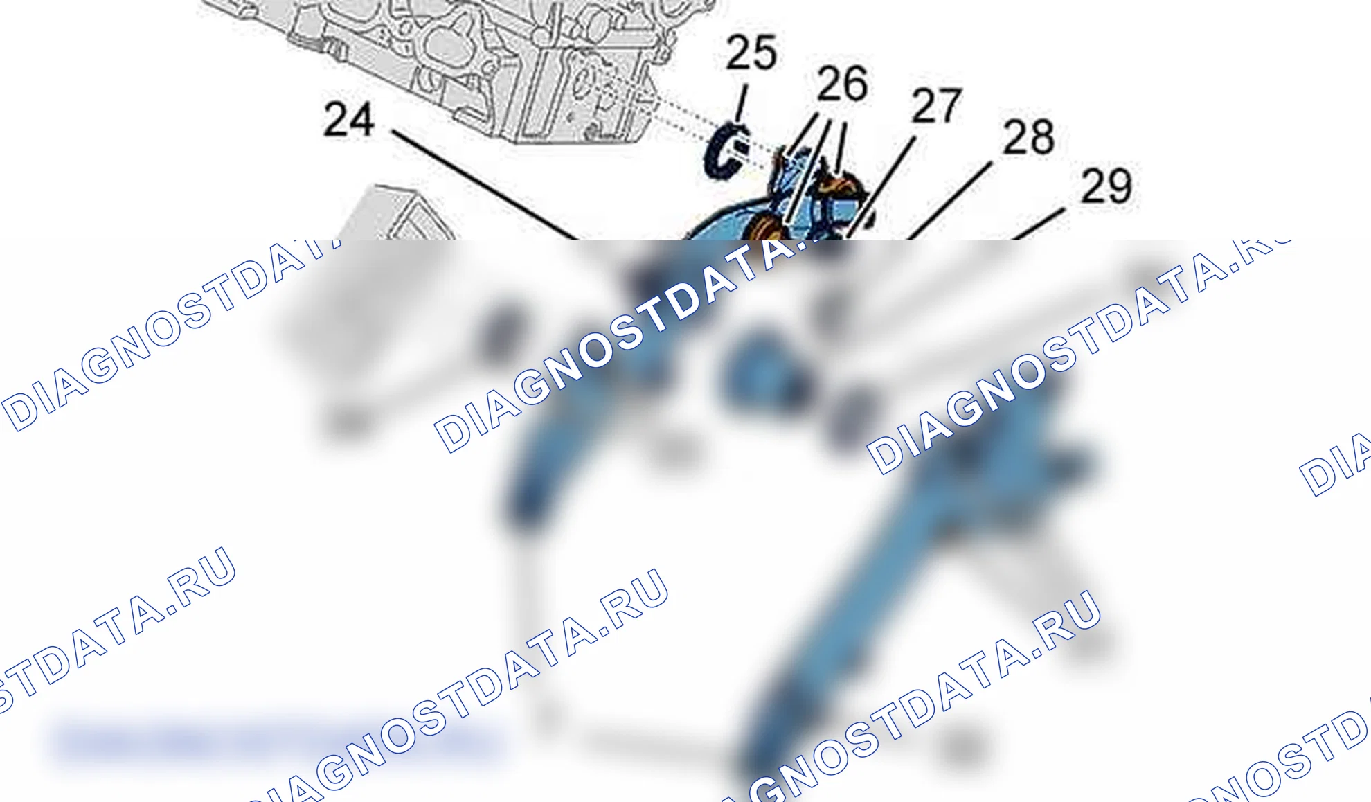 Разборка - сборка: двигателя ES9J4S — b1cm029d. Peugeot 607 I