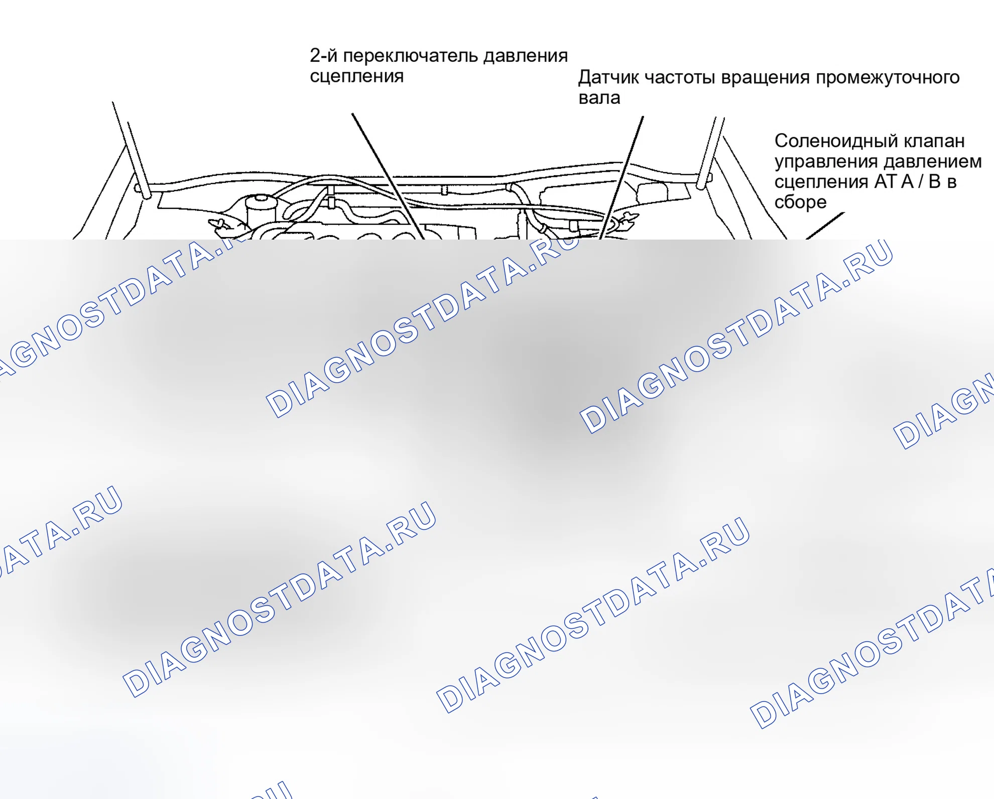 Рис. 5: Моторный отсек (3.0L). Honda Accord VI
