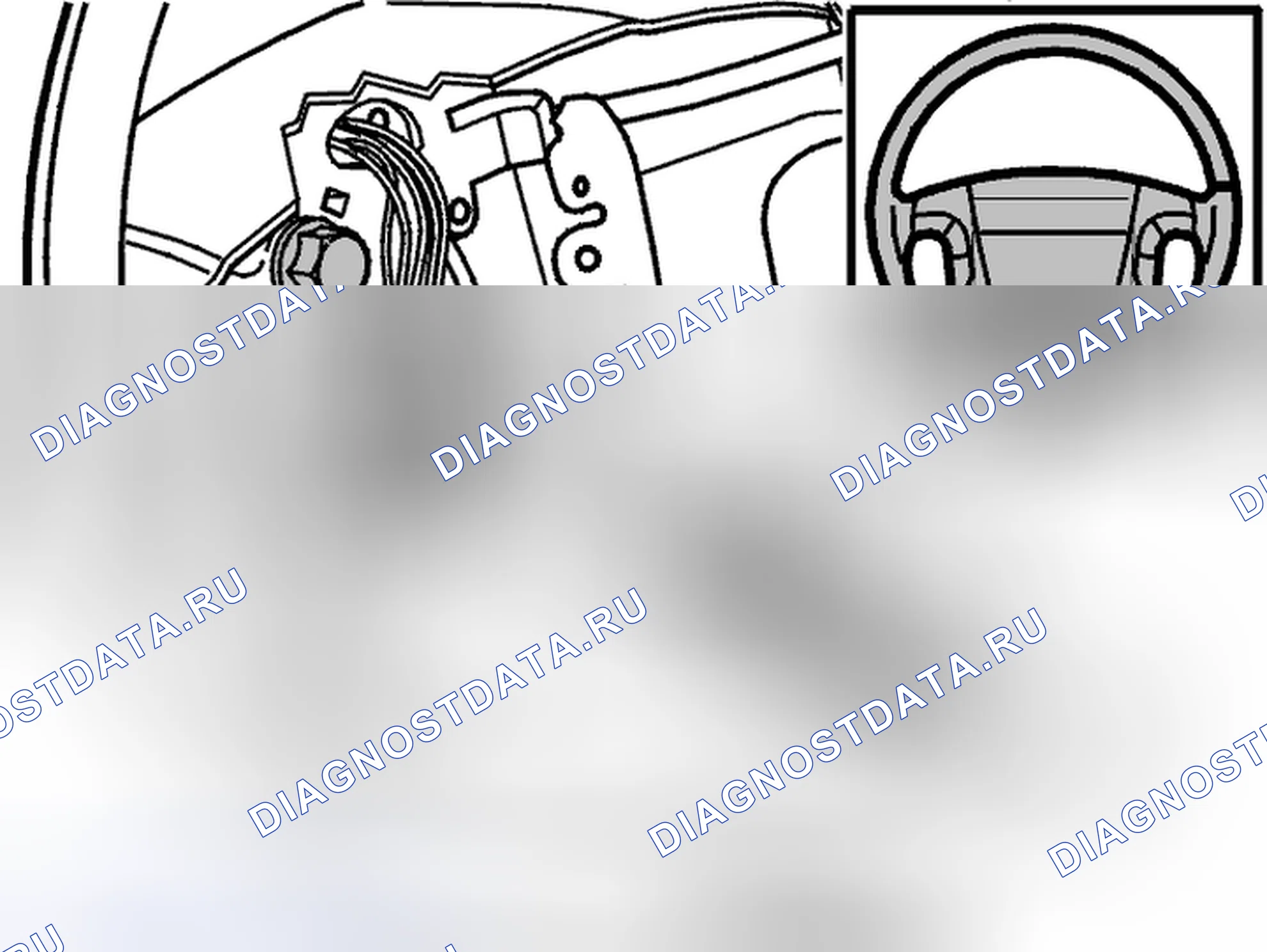 Рис. 21: УСТАНОВИТЬ РУЛЕВОЕ КОЛЕСО И ПРОВЕРИТЬ ПОЛОЖЕНИЕ РУЛЯ. Volvo V50 I рестайлинг