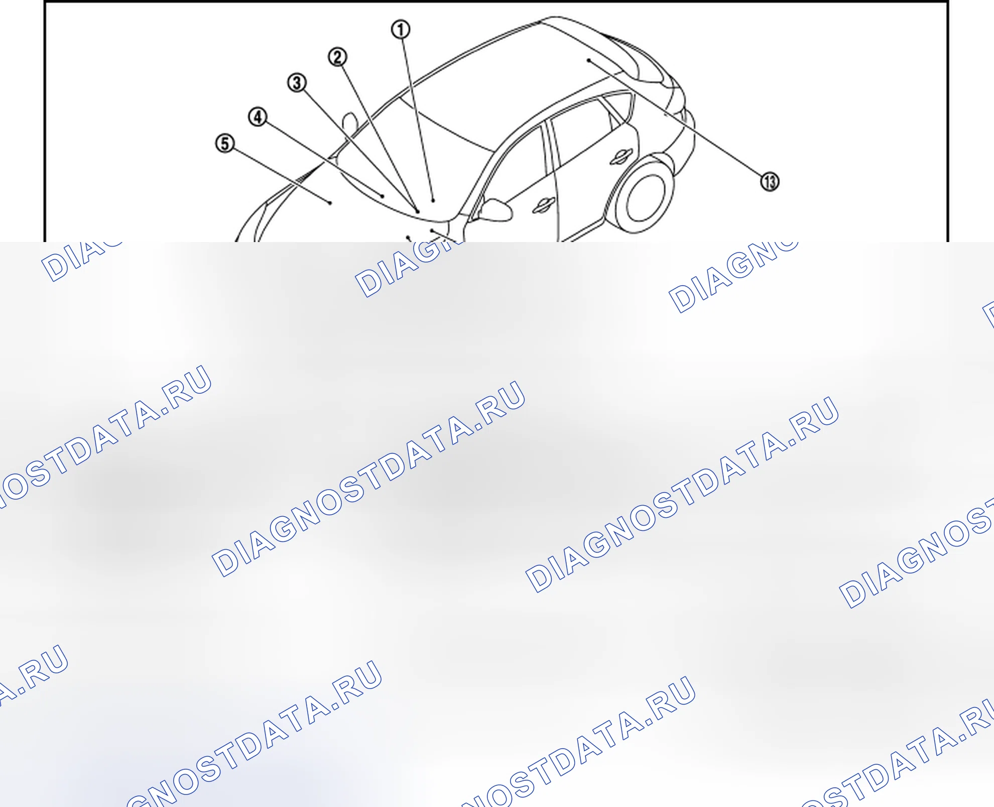 Рис. 74: Расположение компонентов. Infiniti EX37 I