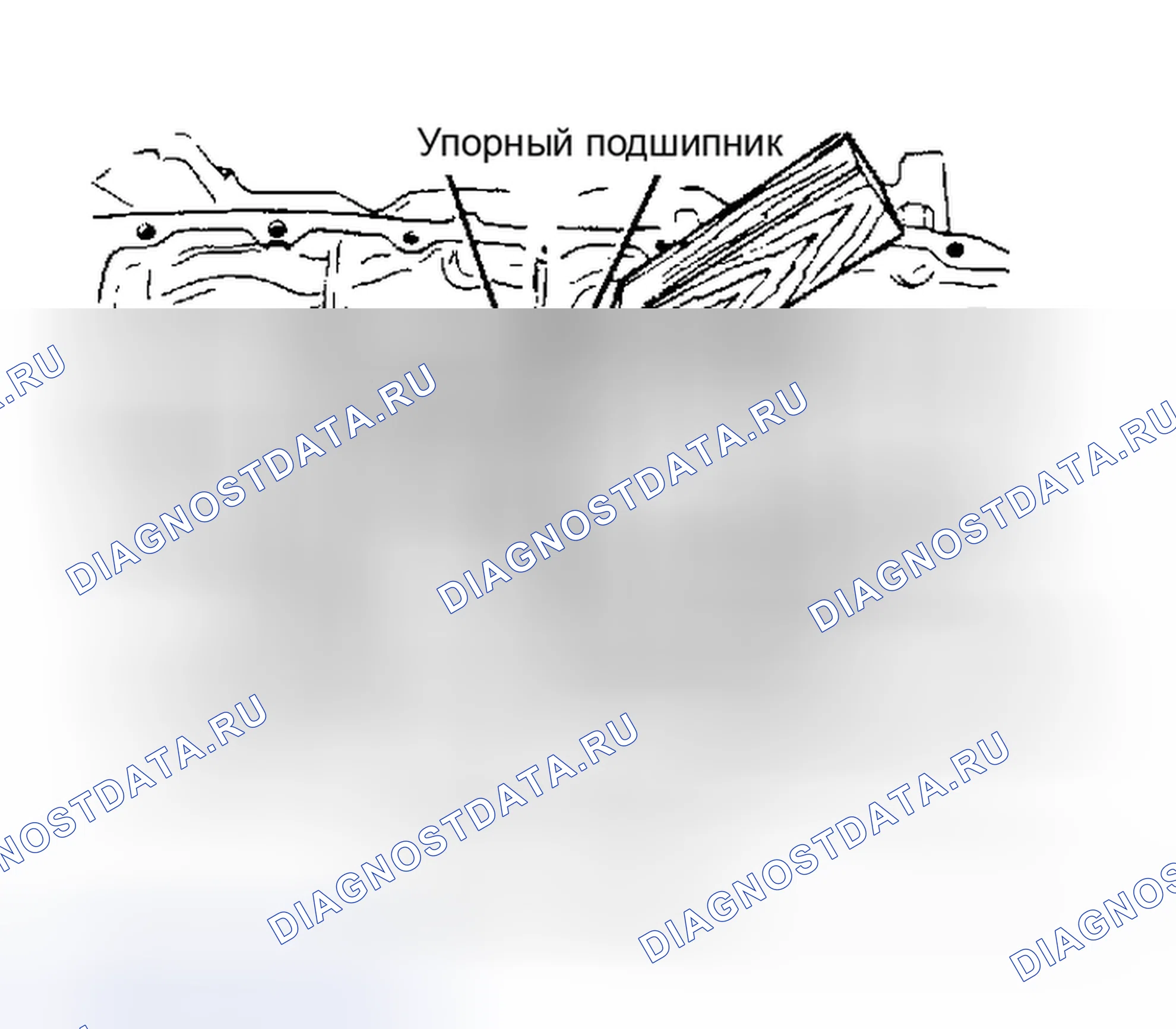 Рис. 30: Упорный подшипник коленчатого вала. Buick Electra Park Avenue Ultra transition