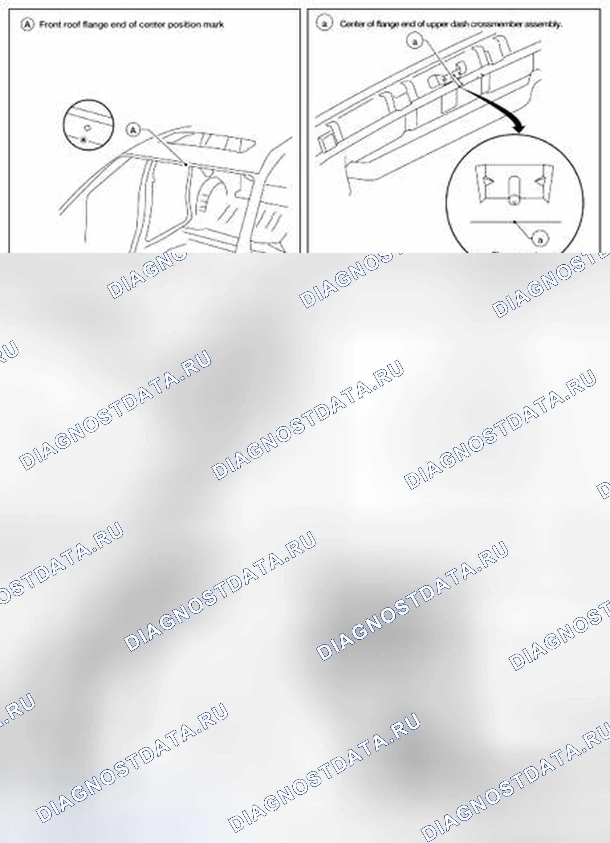 Рис. 92: ТОЧКИ ИЗМЕРЕНИЯ. Nissan Pathfinder III рестайлинг