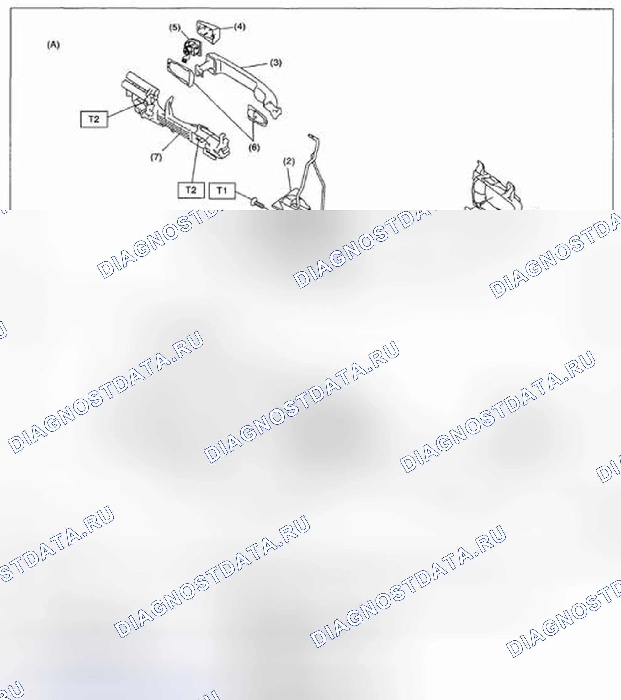 Рис. 1: ДВЕРНОЙ ЗАМОК В СБОРЕ. Subaru Impreza WRX GE рестайлинг