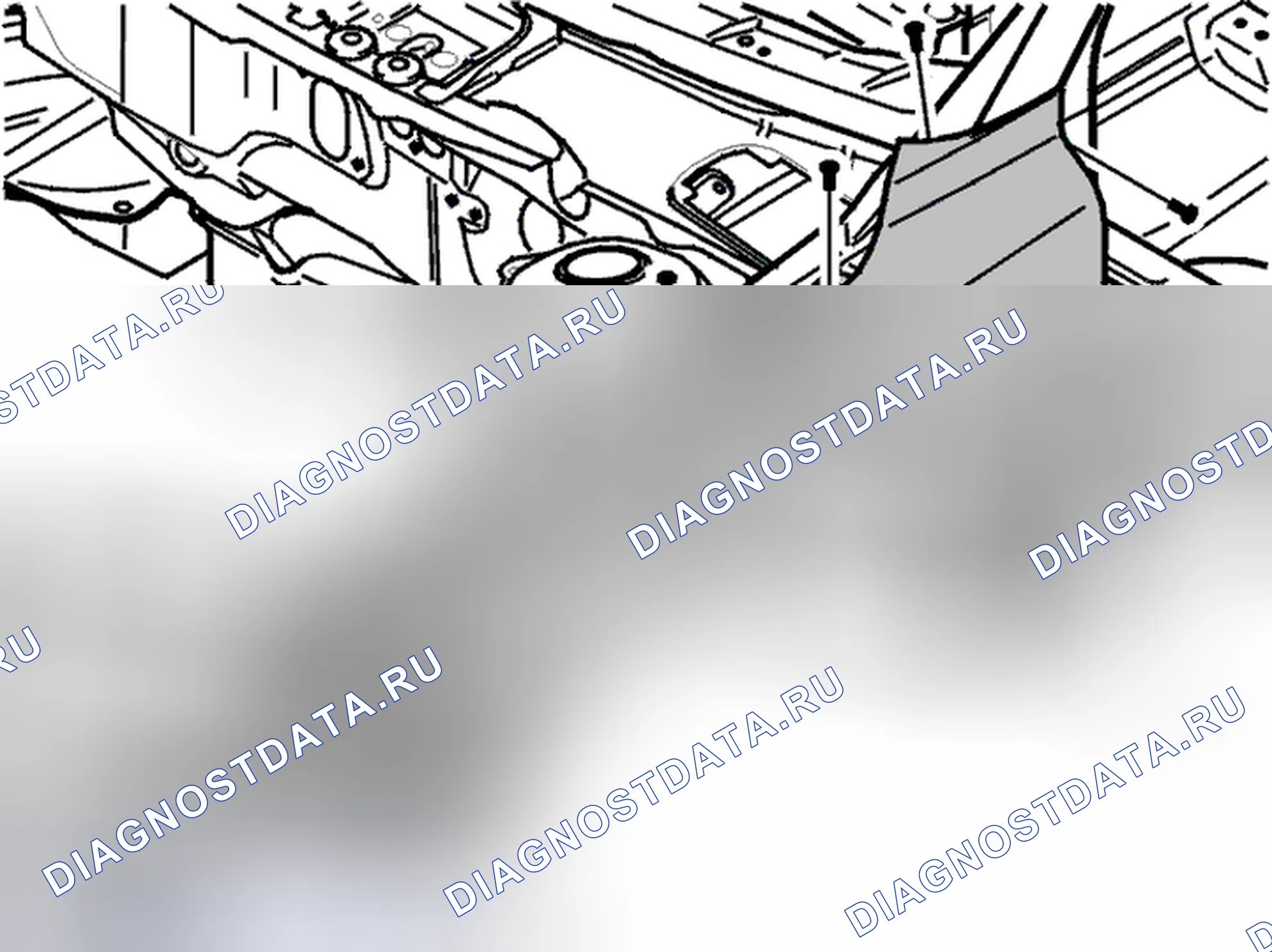 Рис. 346: Переднее крыло, замена. Volvo V70 II