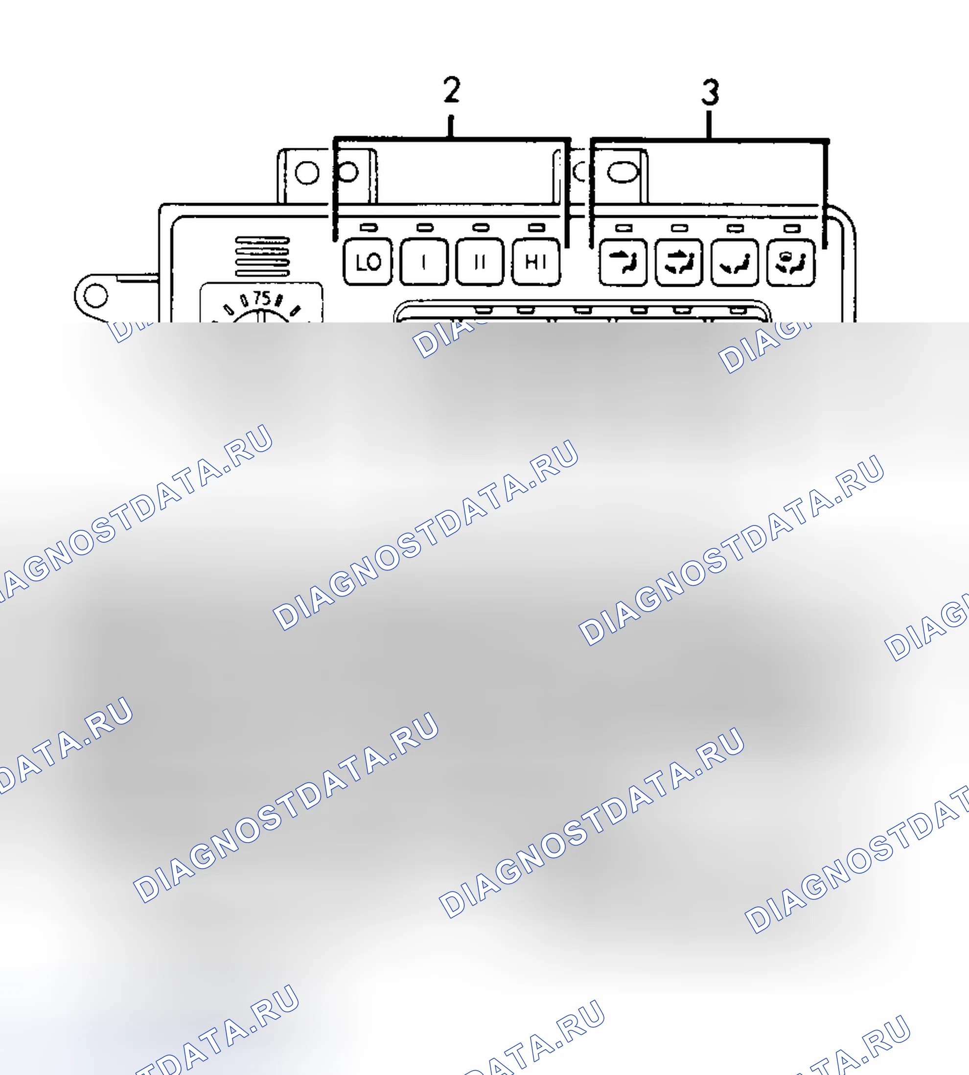 Рис. 8: Переключатель A / C. Toyota Cressida IV