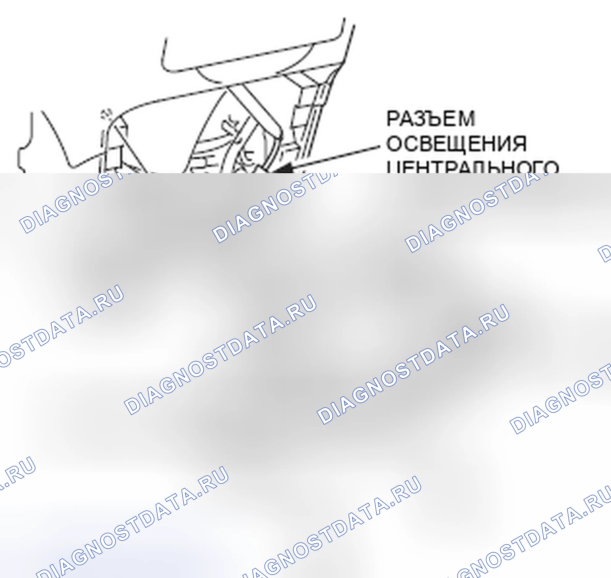 Рис. 209: Вид с торца разъема ЭБУ кузова (B 6). Toyota 4Runner IV рестайлинг