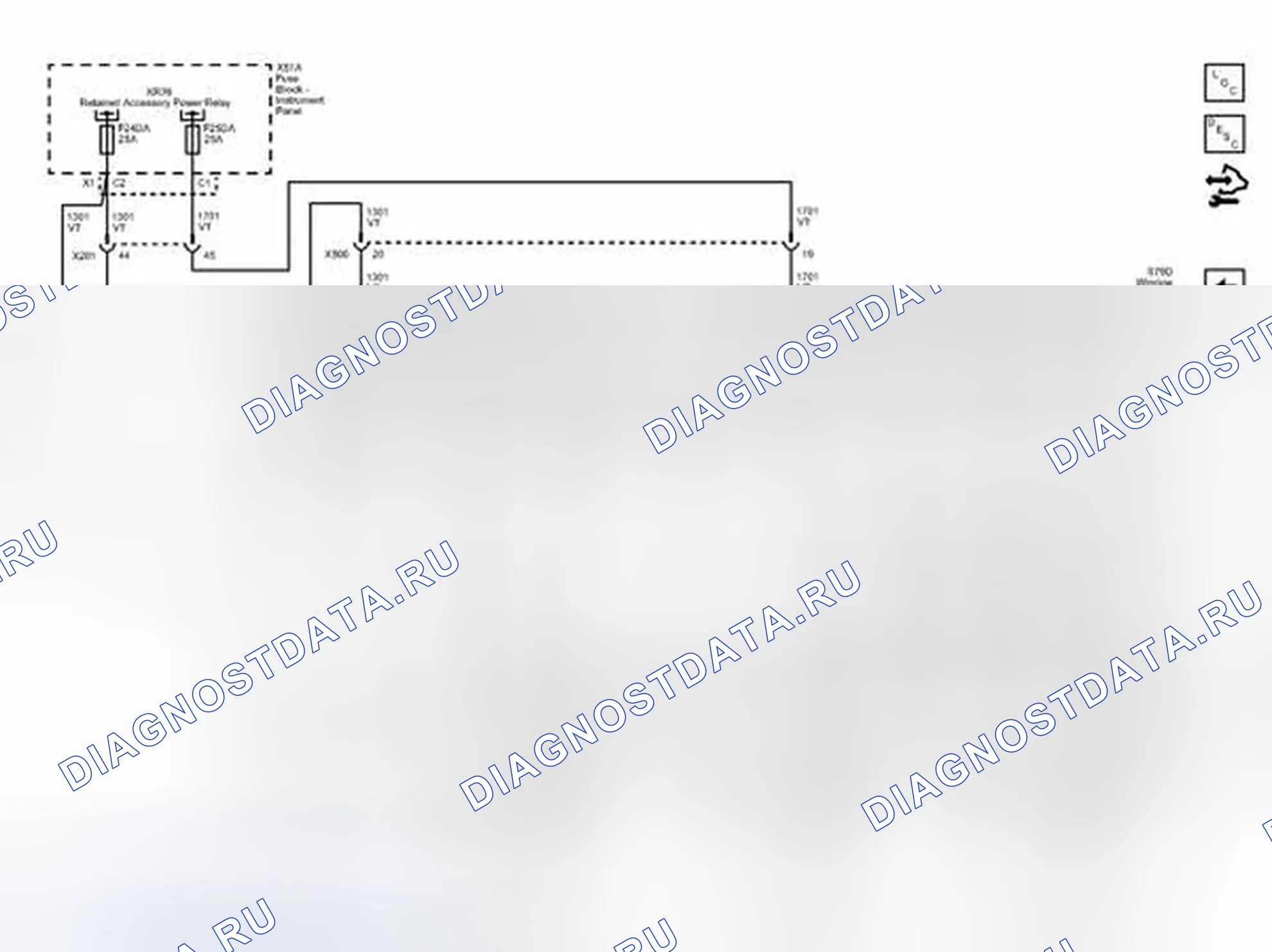 Рис. 2: Схемы подключения передних и задних окон питания (AE3). Chevrolet Spark M300