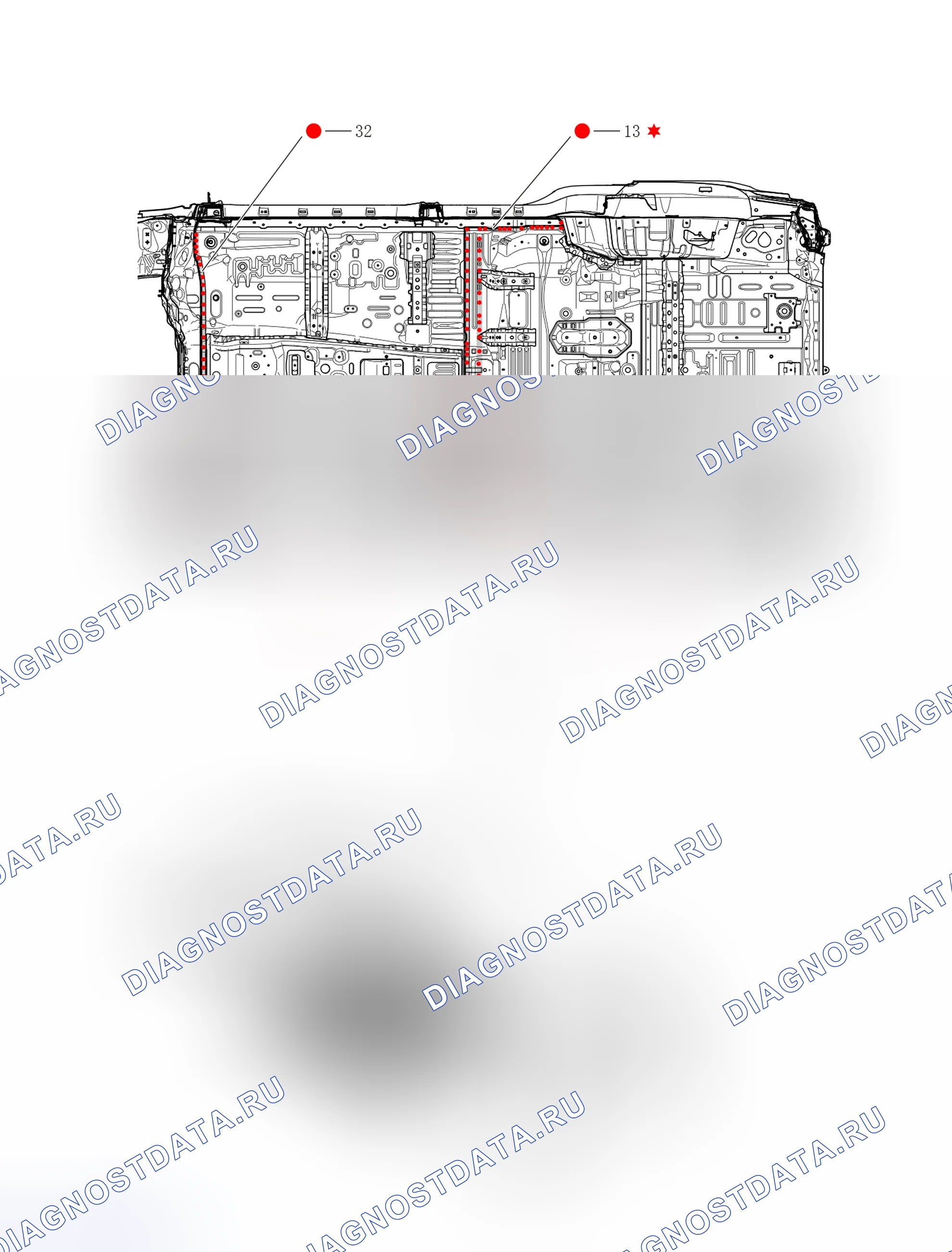 Передняя напольная установка — Haval H9. Haval H9 I рестайлинг