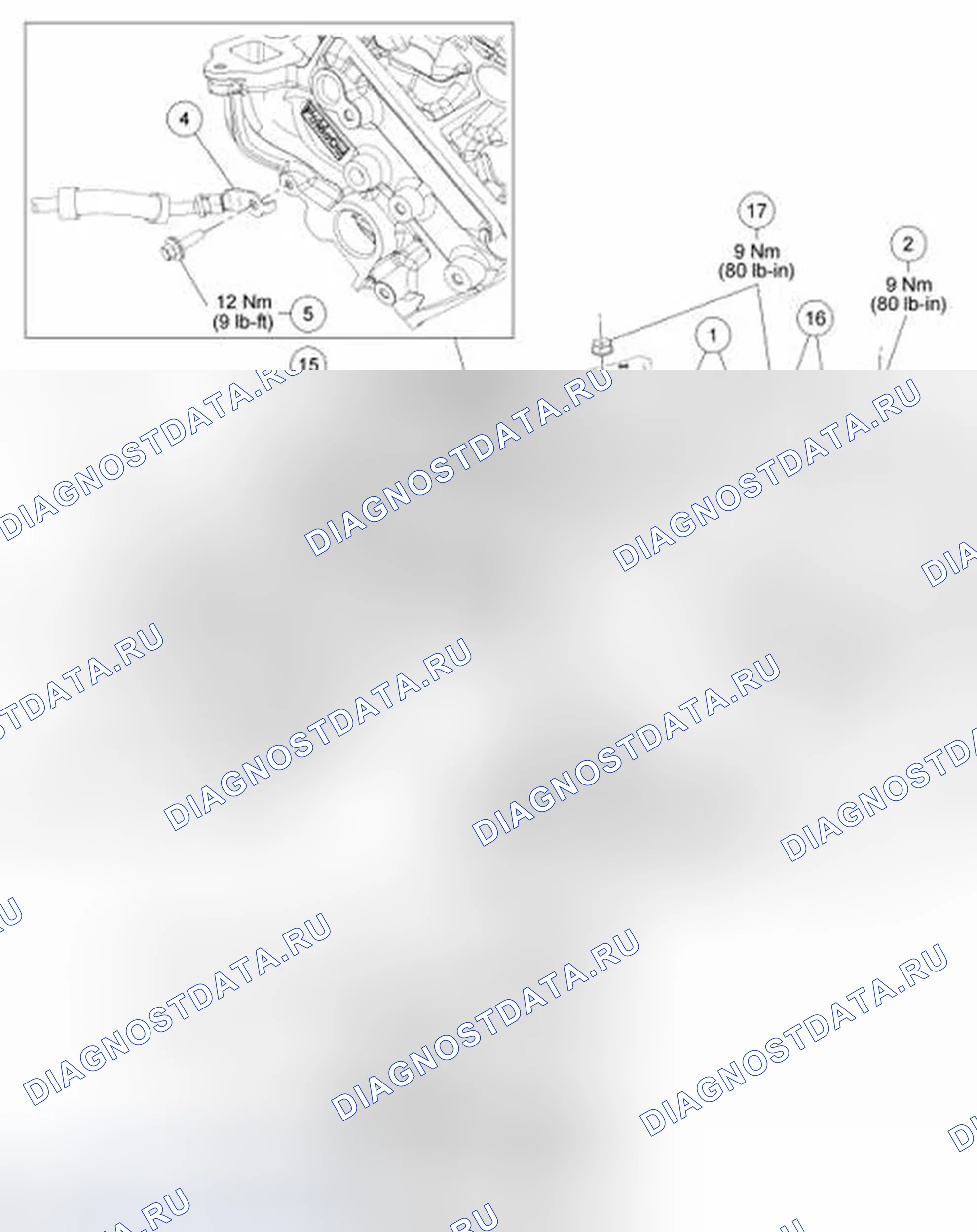 Рис. 1: Кабели аккумуляторных батарей. Ford Edge I
