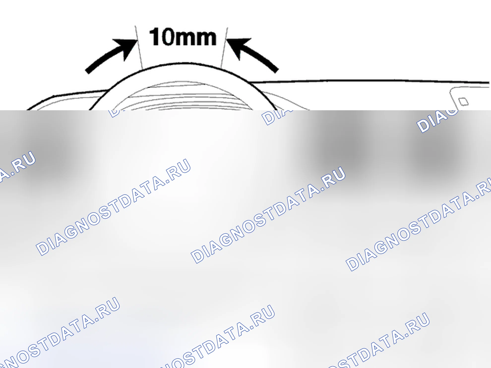Рис. 56: Проверка корпуса рулевого механизма на люфт. Volvo S40 I рестайлинг