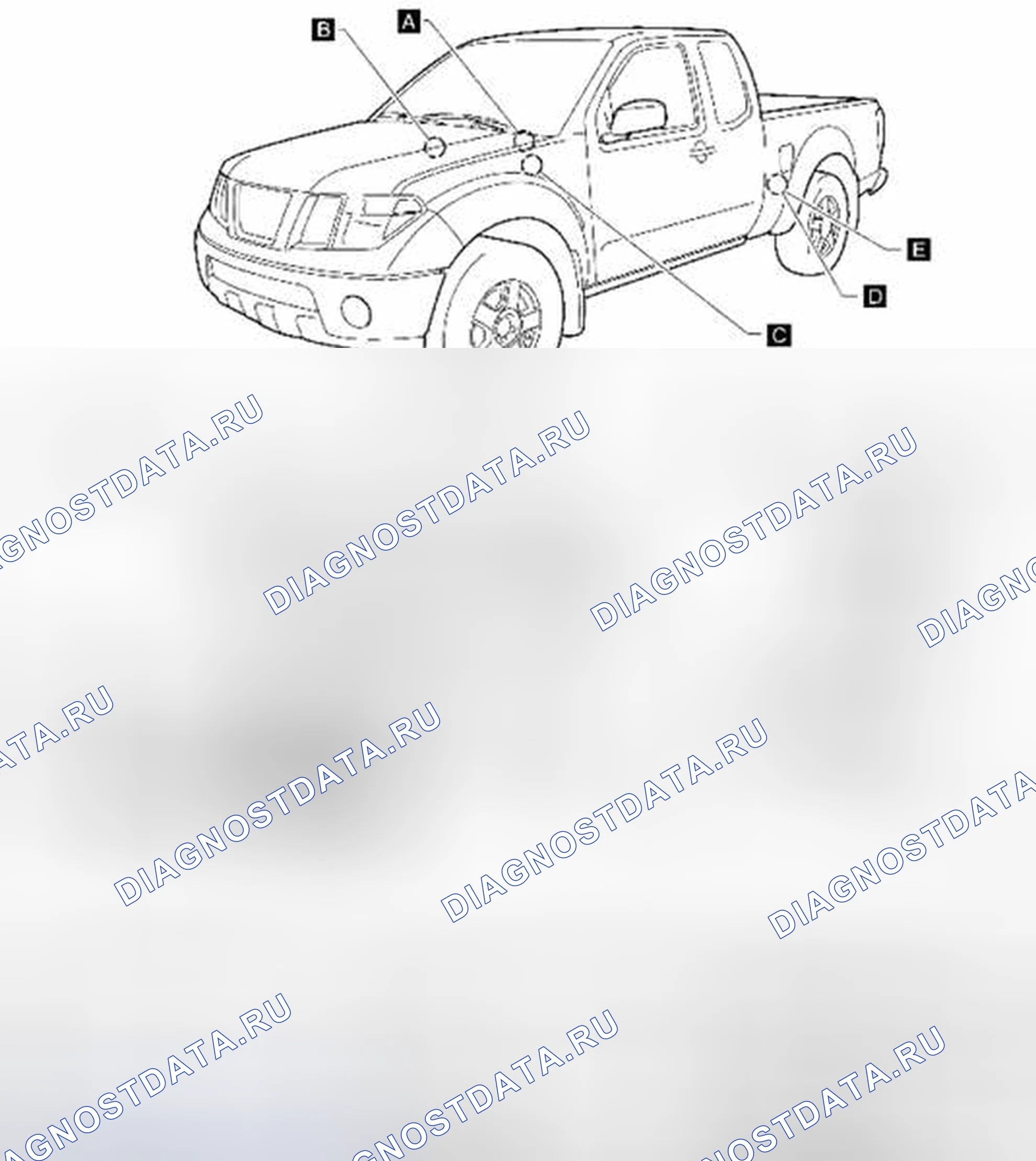 Рис. 339: Система блокировки дифференциала: расположение компонентов. Suzuki Equator I