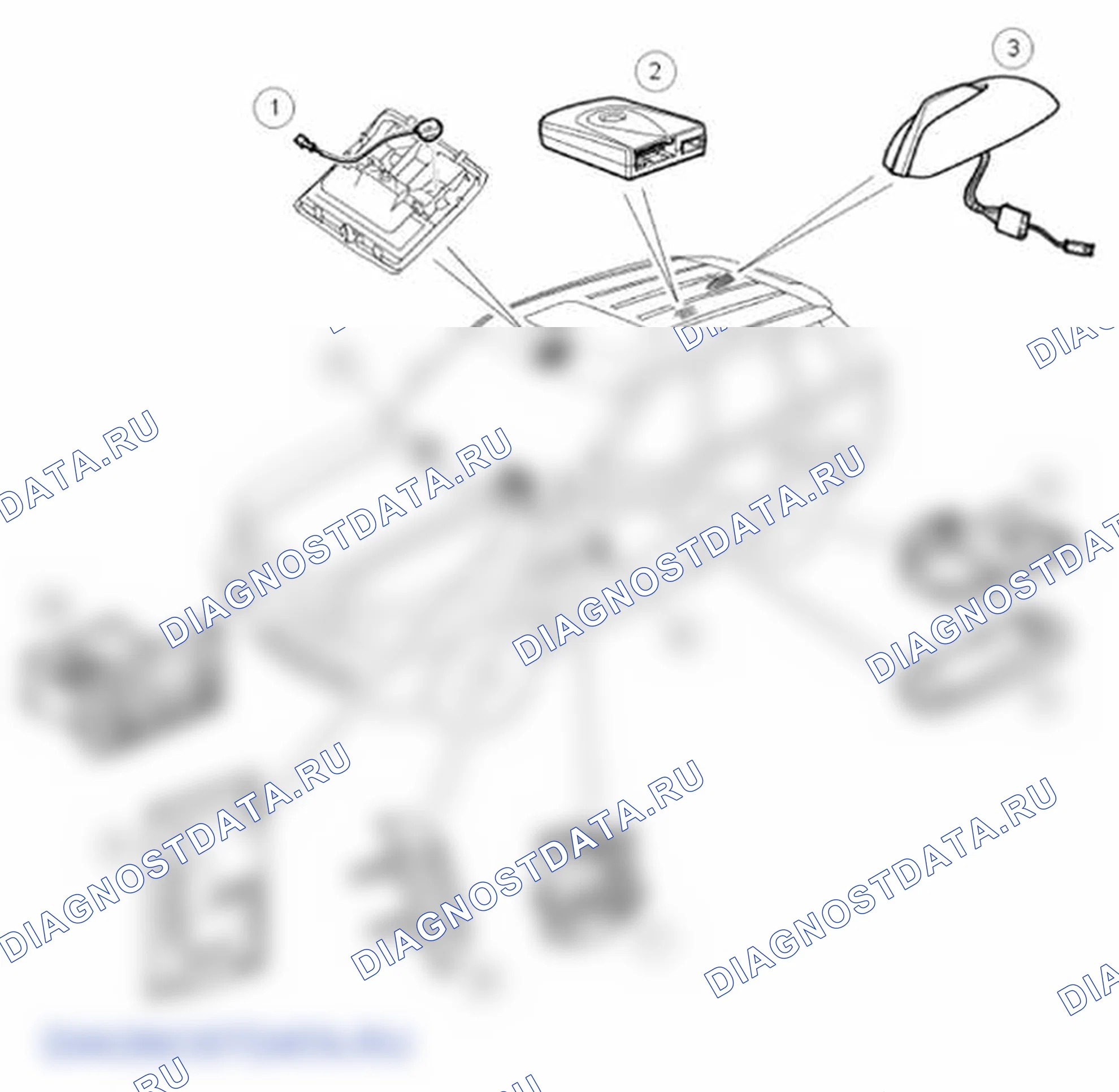 Рис. 76: СИСТЕМА СОТОВОЙ ТЕЛЕФОННОЙ СВЯЗИ (ДО 2009 ГОДА МОЯ). Land Rover Range Rover Sport I