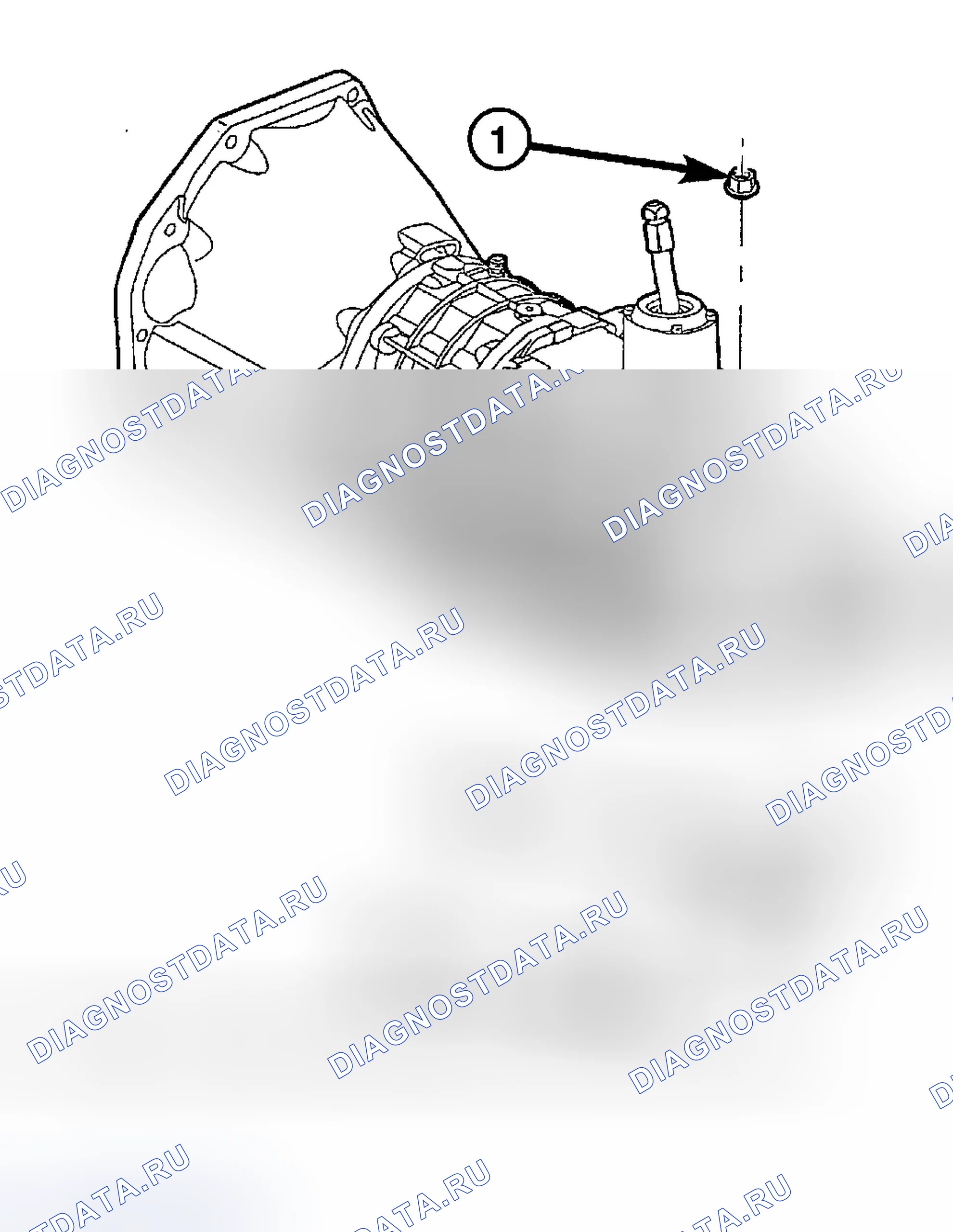 Рис. 144: Механическая коробка передач. Jeep Liberty I