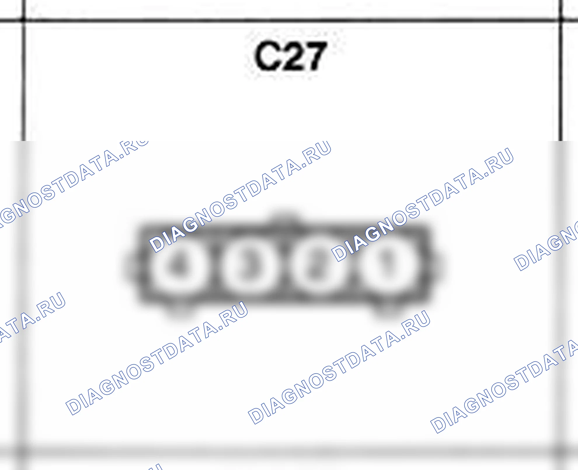 Распиновка разъёма C27 — жгута управления. Hyundai Atos MX