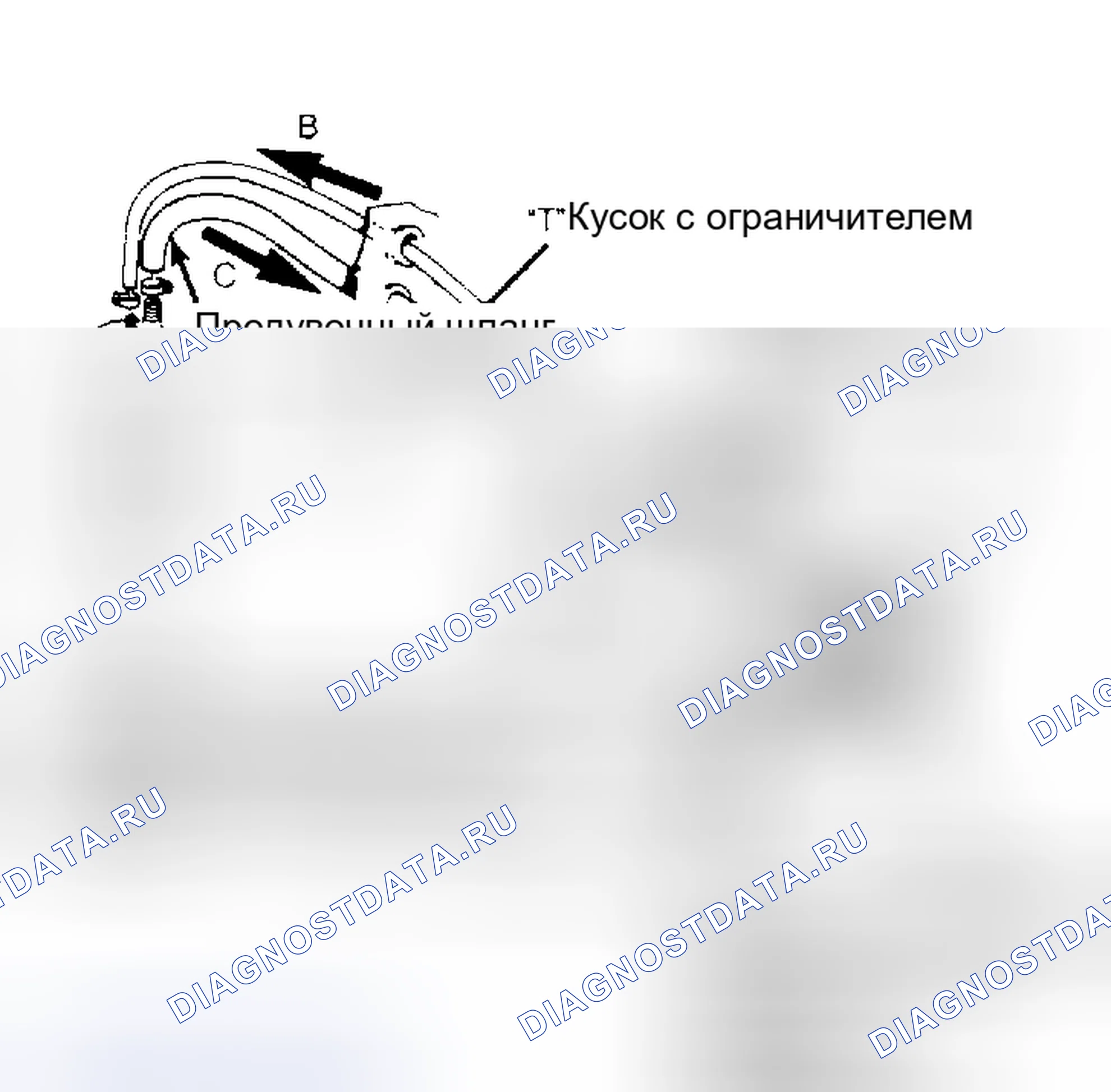 Рис. 2: Поток паров от угольного фильтра к впускному коллектору. Audi Coupe B2
