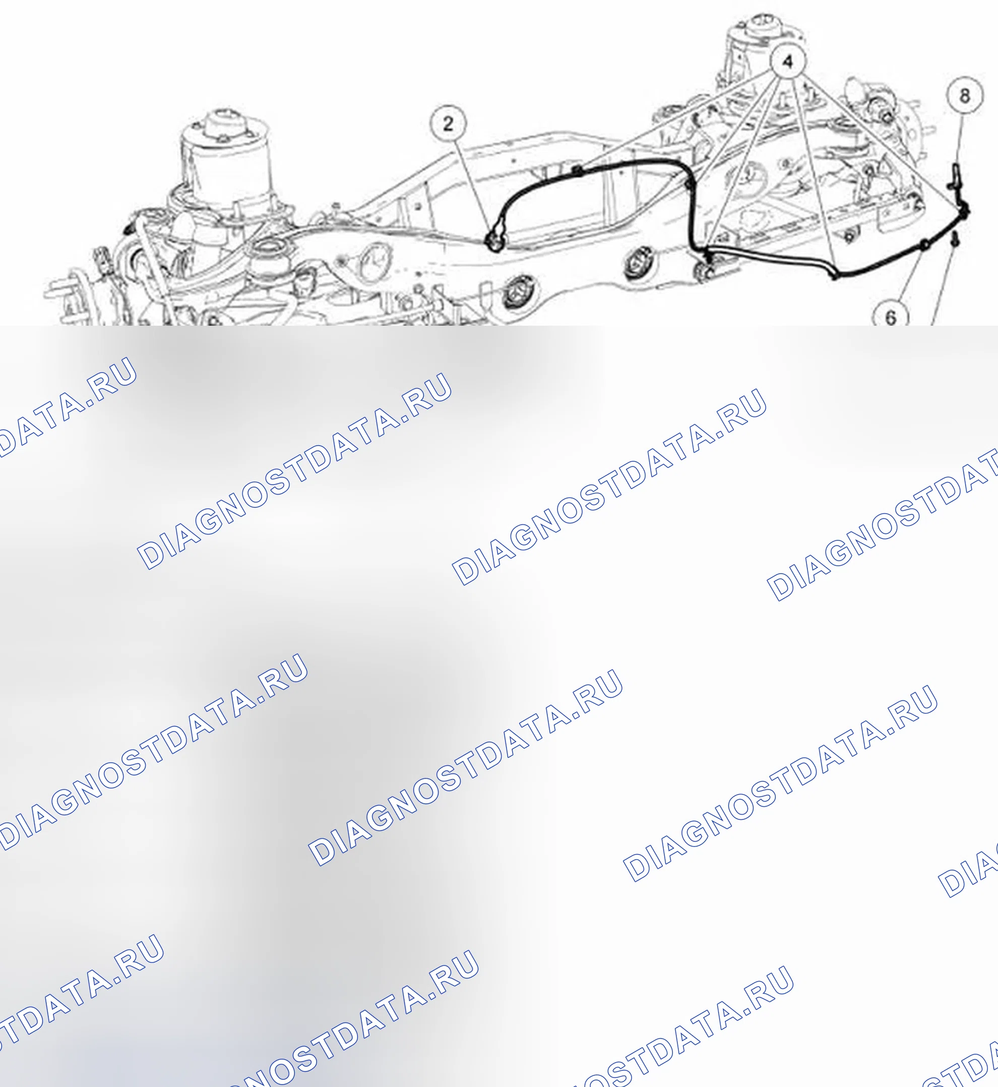 Рис. 28: Датчик скорости колеса - задний, полный привод (AWD). Ford Freestyle I