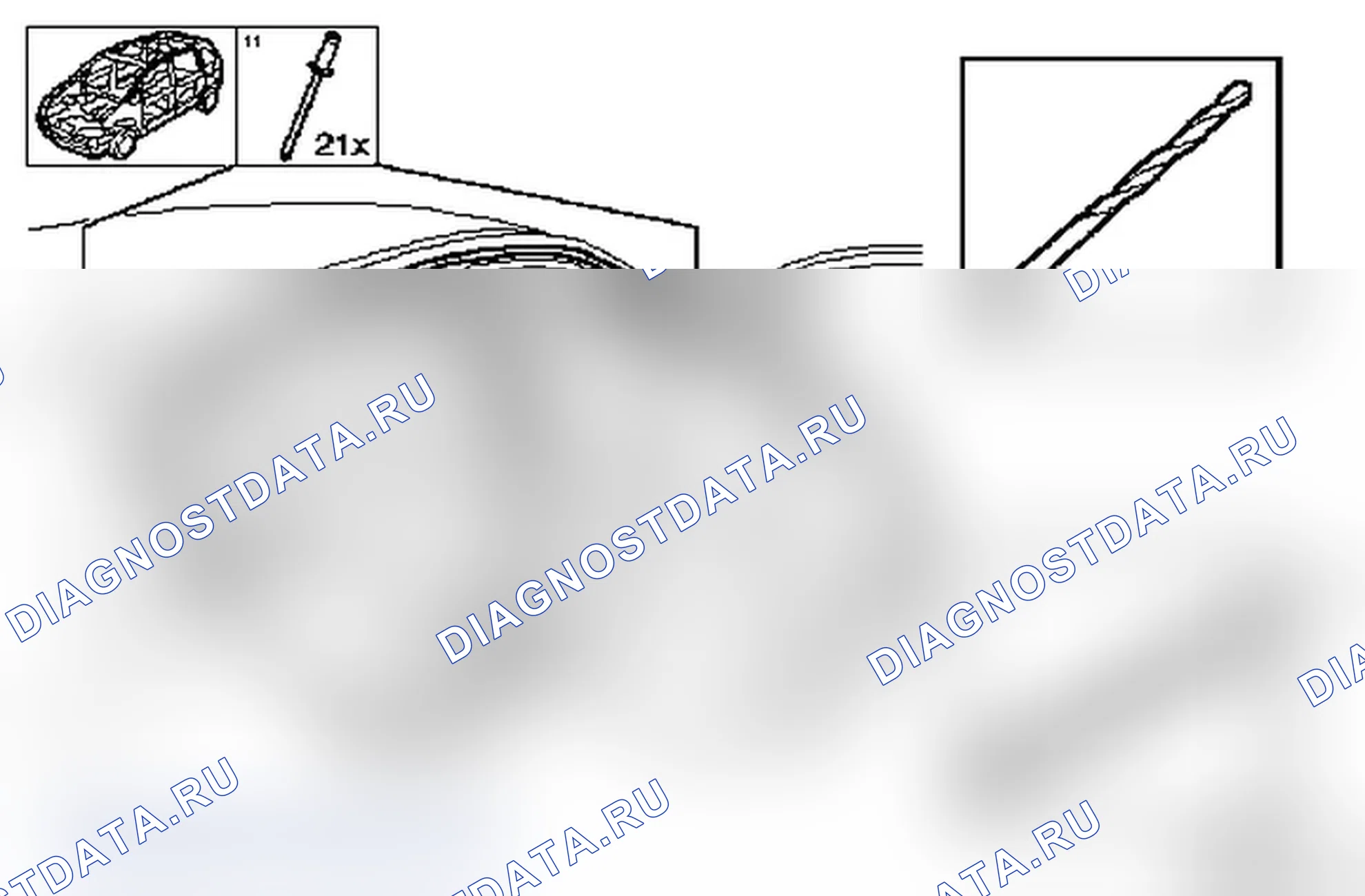 Замена декоративной планки для водосточного желобка (модель F 48). Opel Vectra C