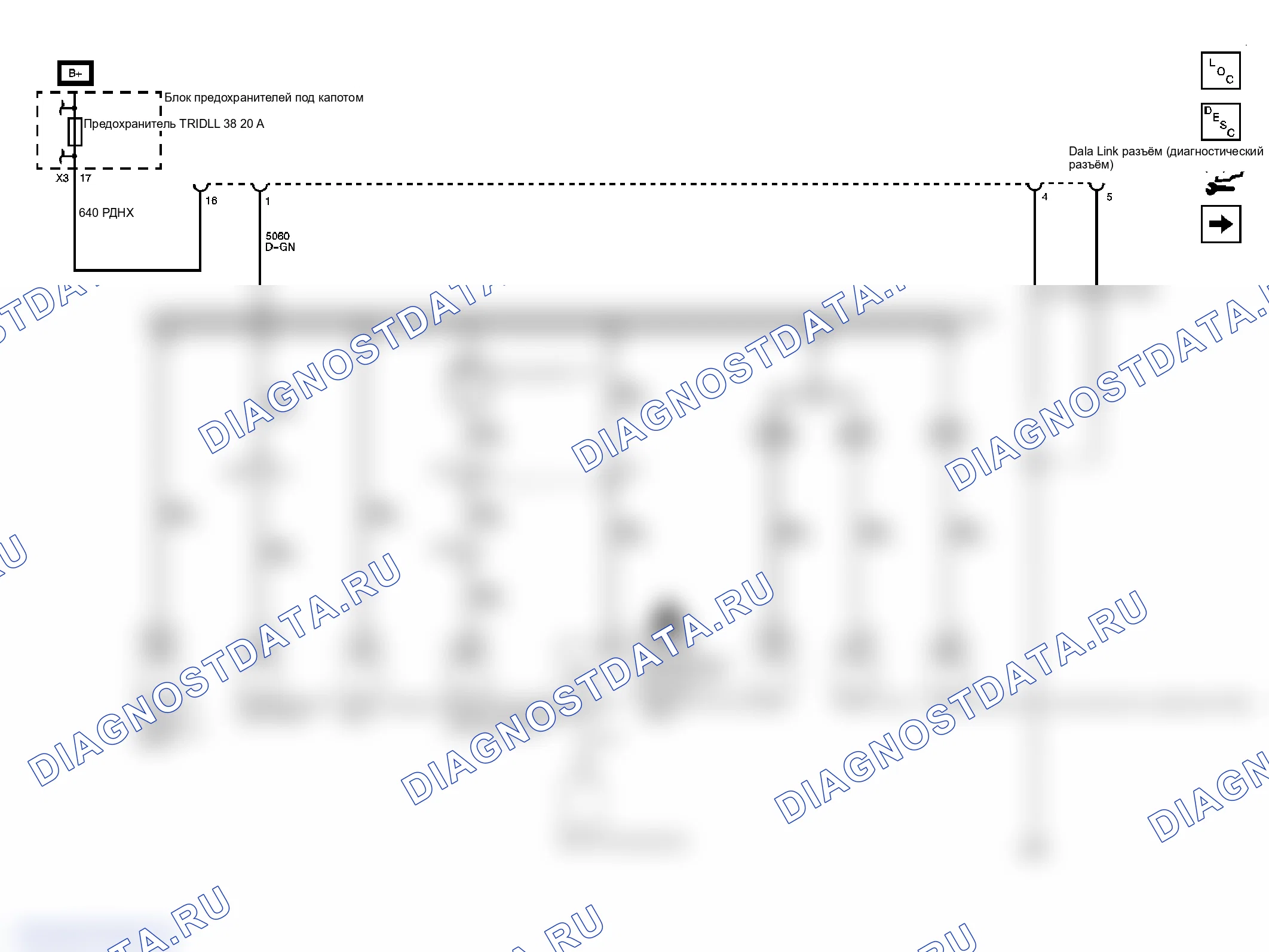 Рис. 1: Схема передачи данных. GMC Savana H1500 