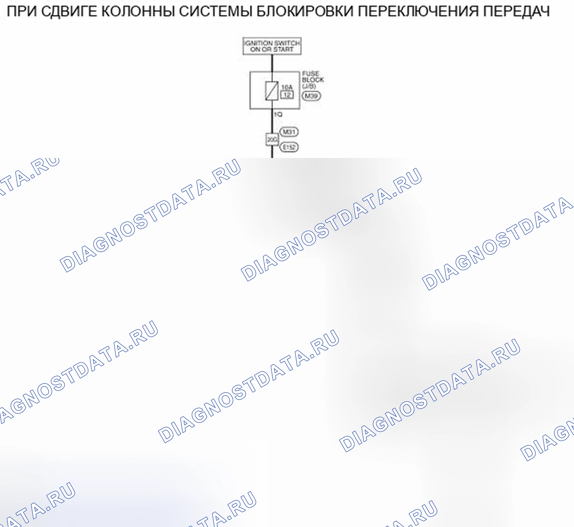 Рис. 15: электросхема - A / T Переключение замок система (система блокировки переключения передач) - СДВИГ КОЛОНКИ. Honda Today I