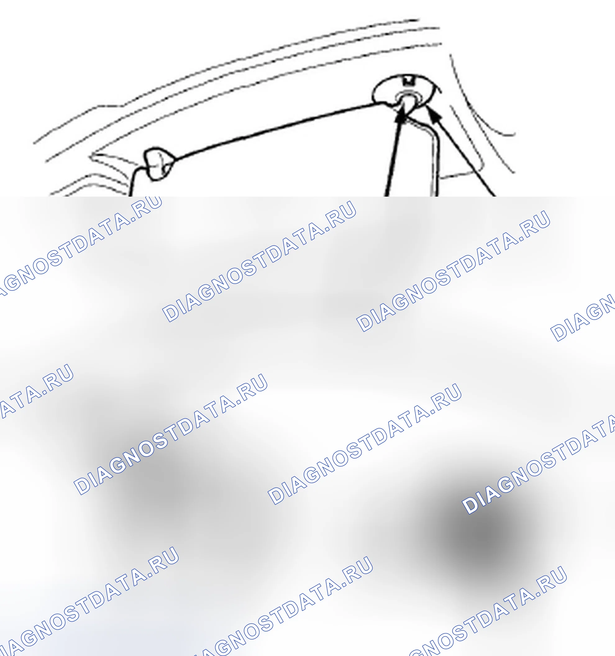 Рис. 279: Демонтаж / монтаж Sunvisor. Honda Crosstour I