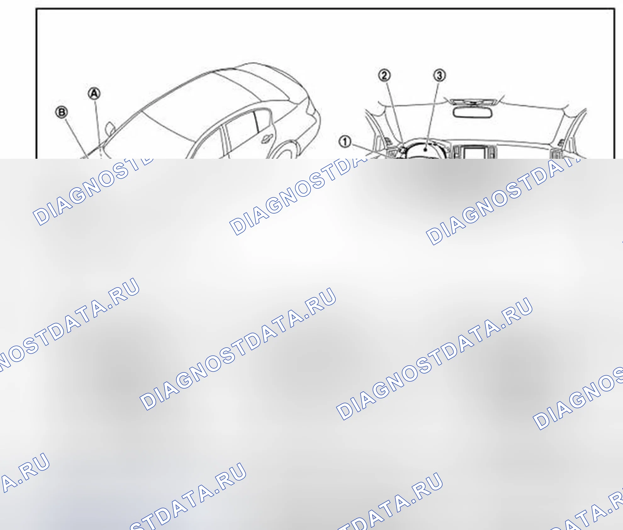 Рис. 37: Расположение компонентов. Infiniti G25 IV рестайлинг