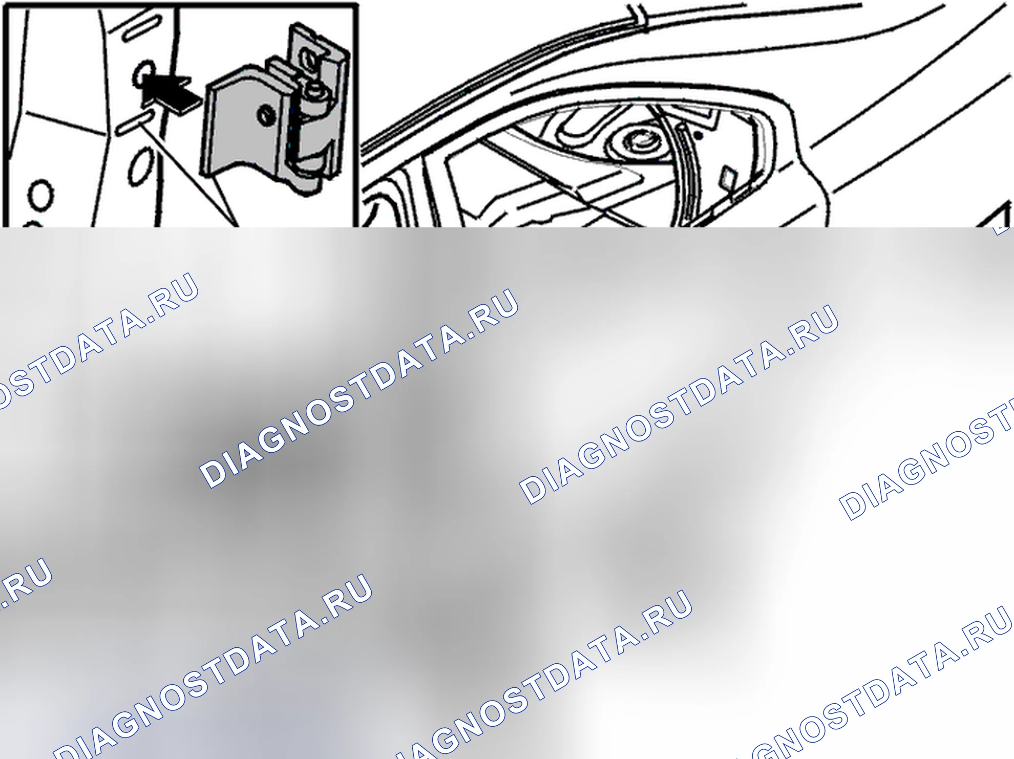 Рис. 66: Только при замене стойки B. Volvo S60 I рестайлинг